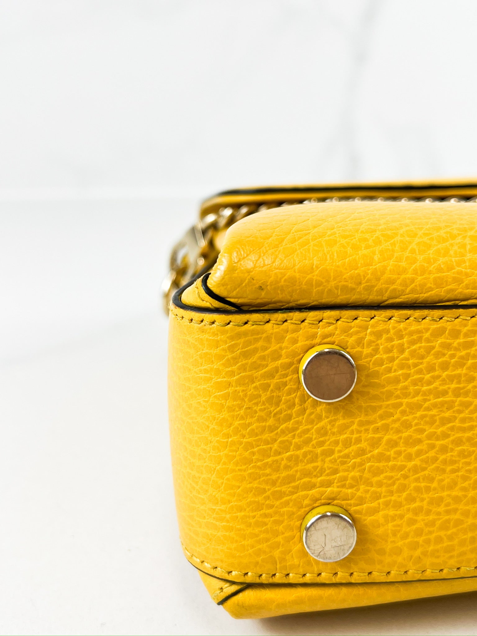Gucci GG Yellow Top Handle with SHW - add interior pic on work phone