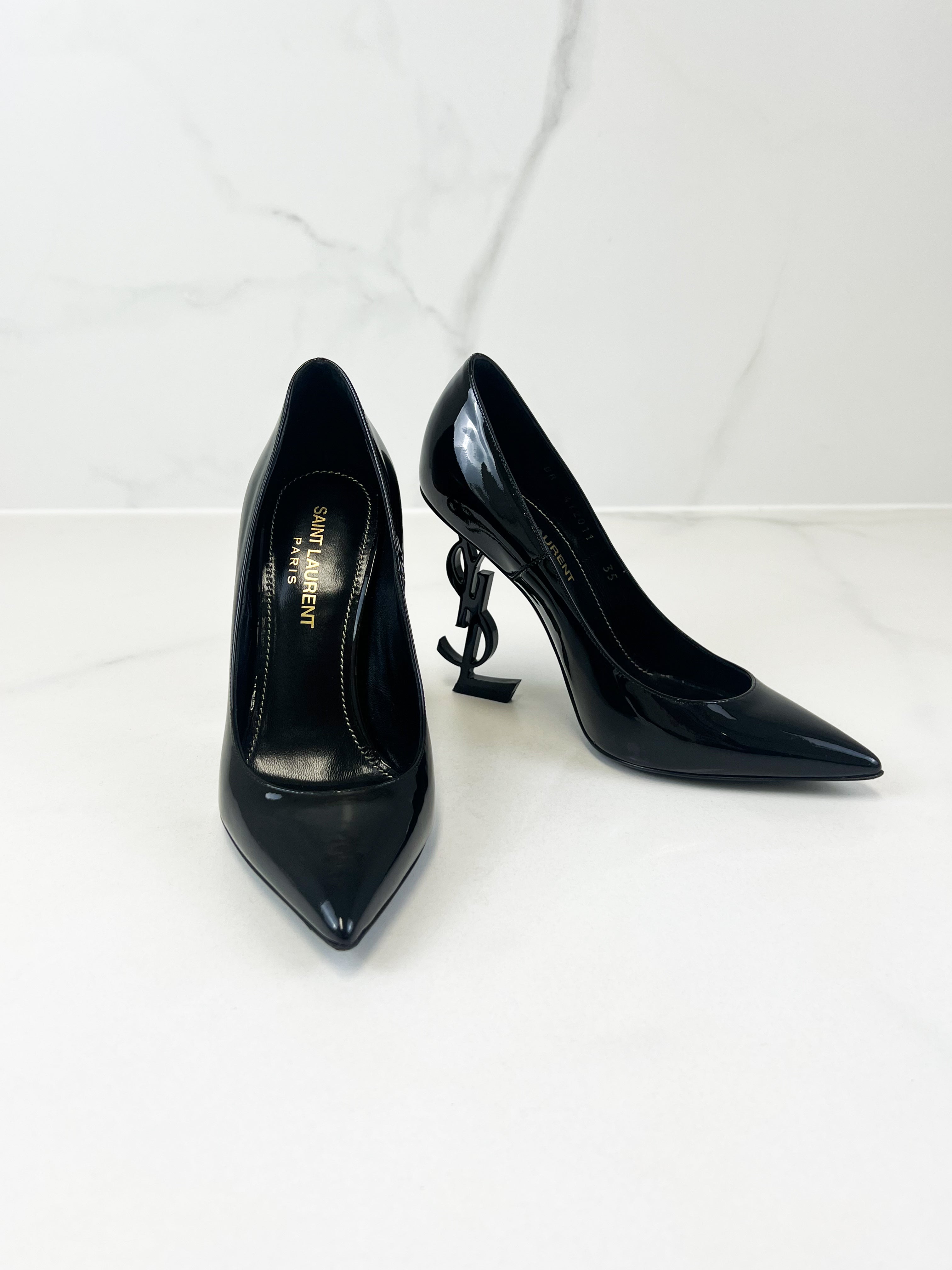 Saint Laurent Opyum Pump in Patent Leather Size 35