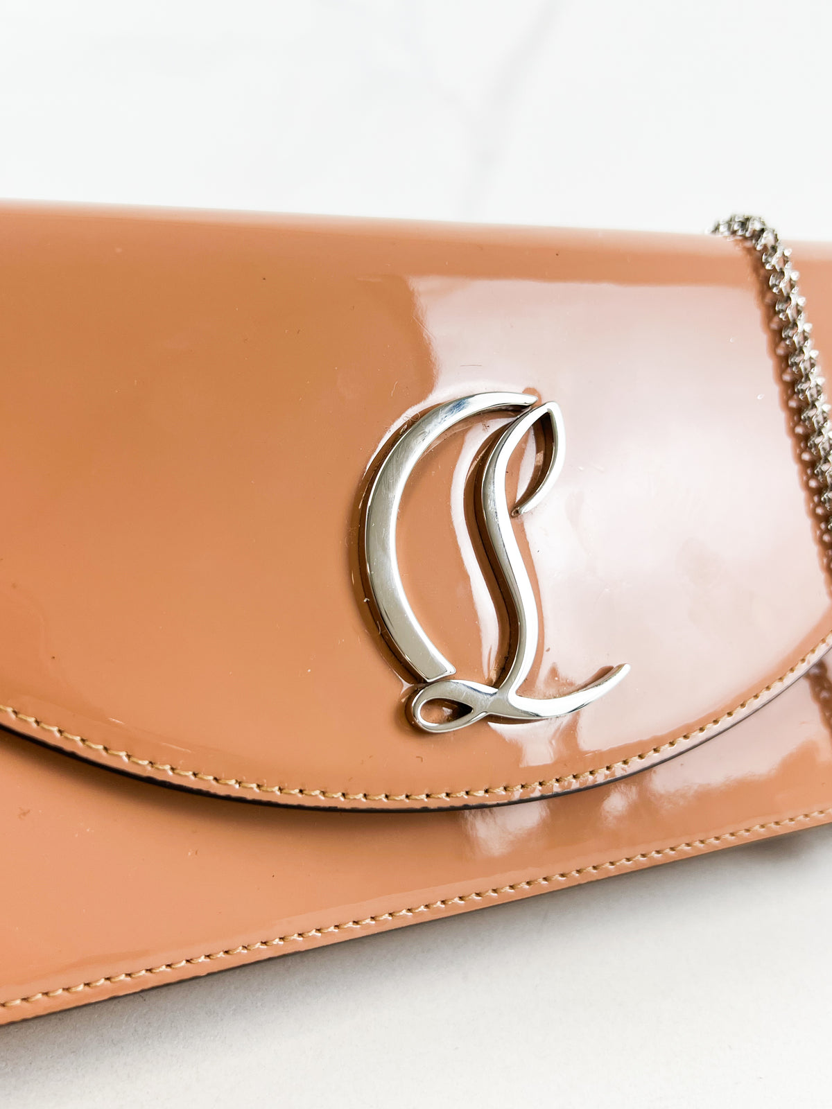 Christian Louboutin Loubi54 Patent Clutch