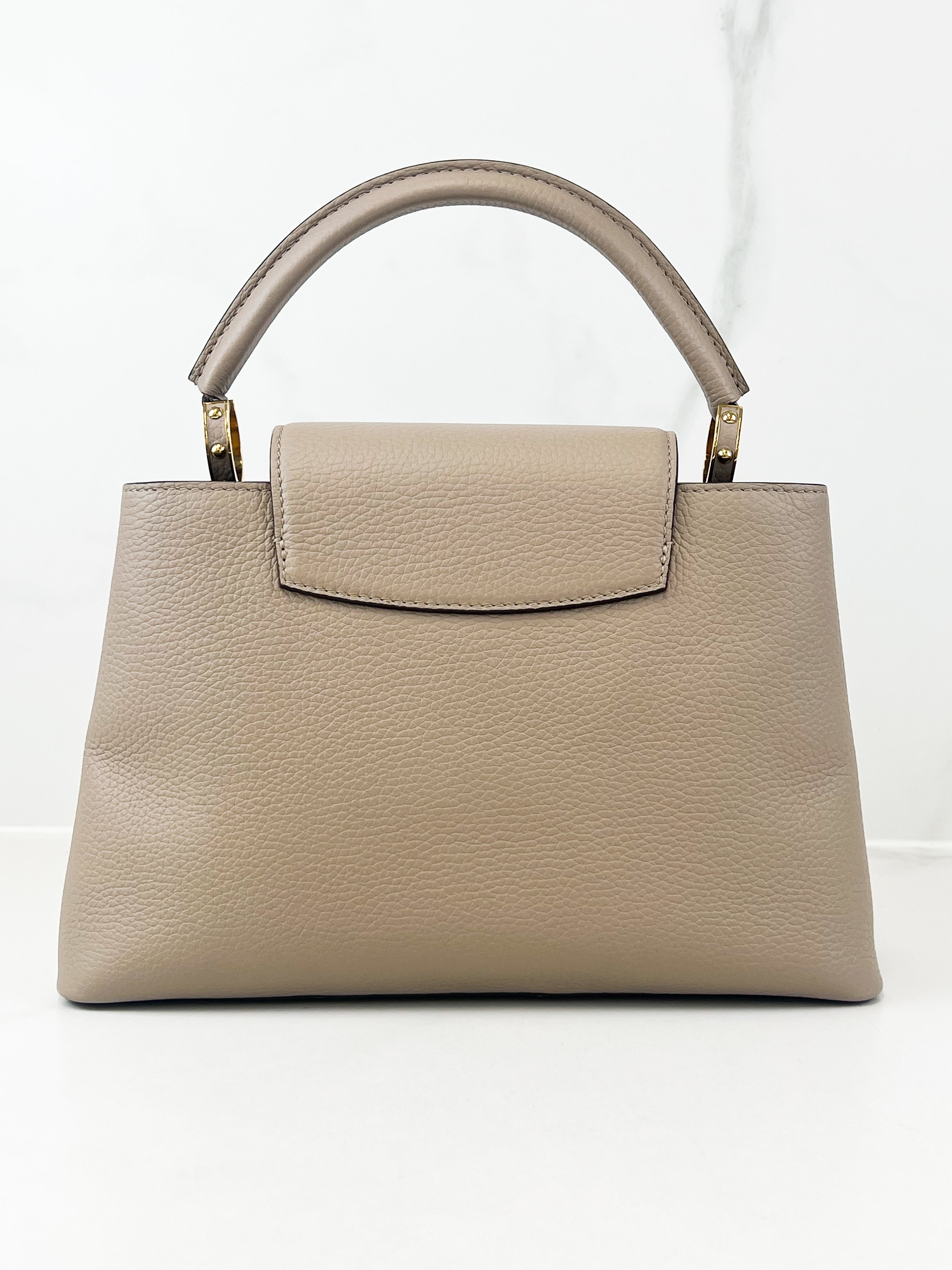Louis Vuitton Beige Capucines PM