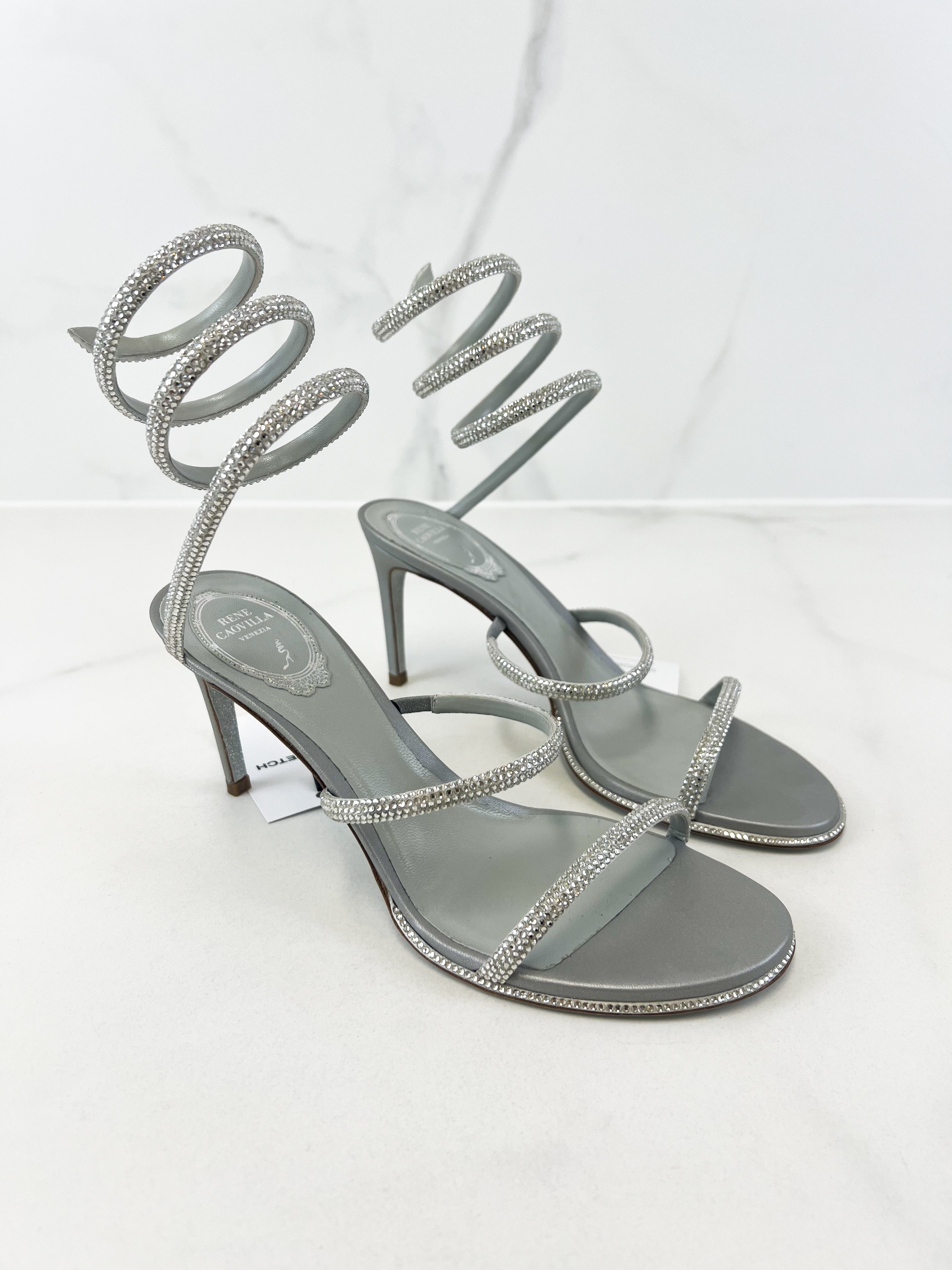 Rene Caovilla Cleo Sandal 80mm Size 39