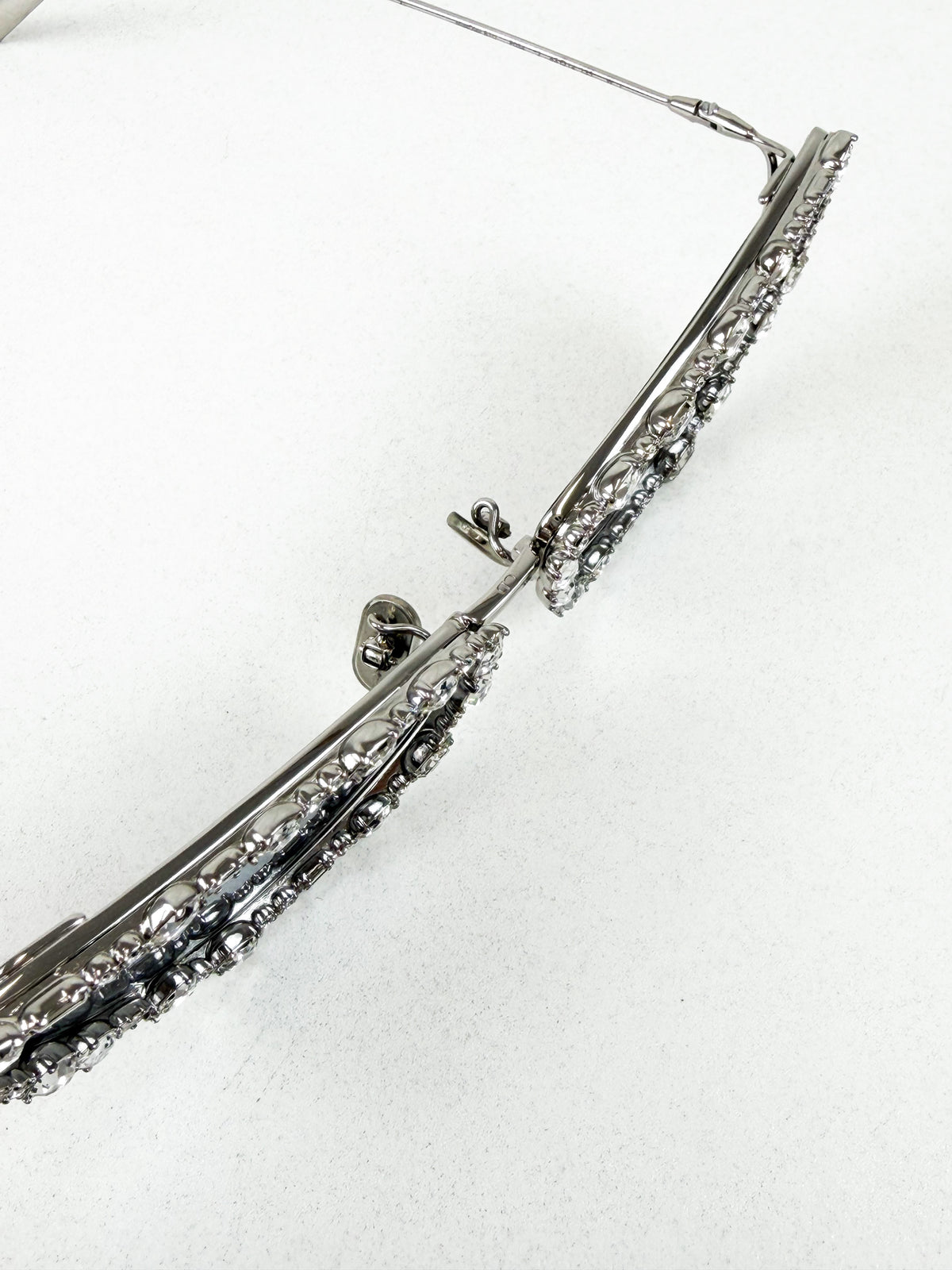 Christian Dior Silver Cat Eye with Crystals