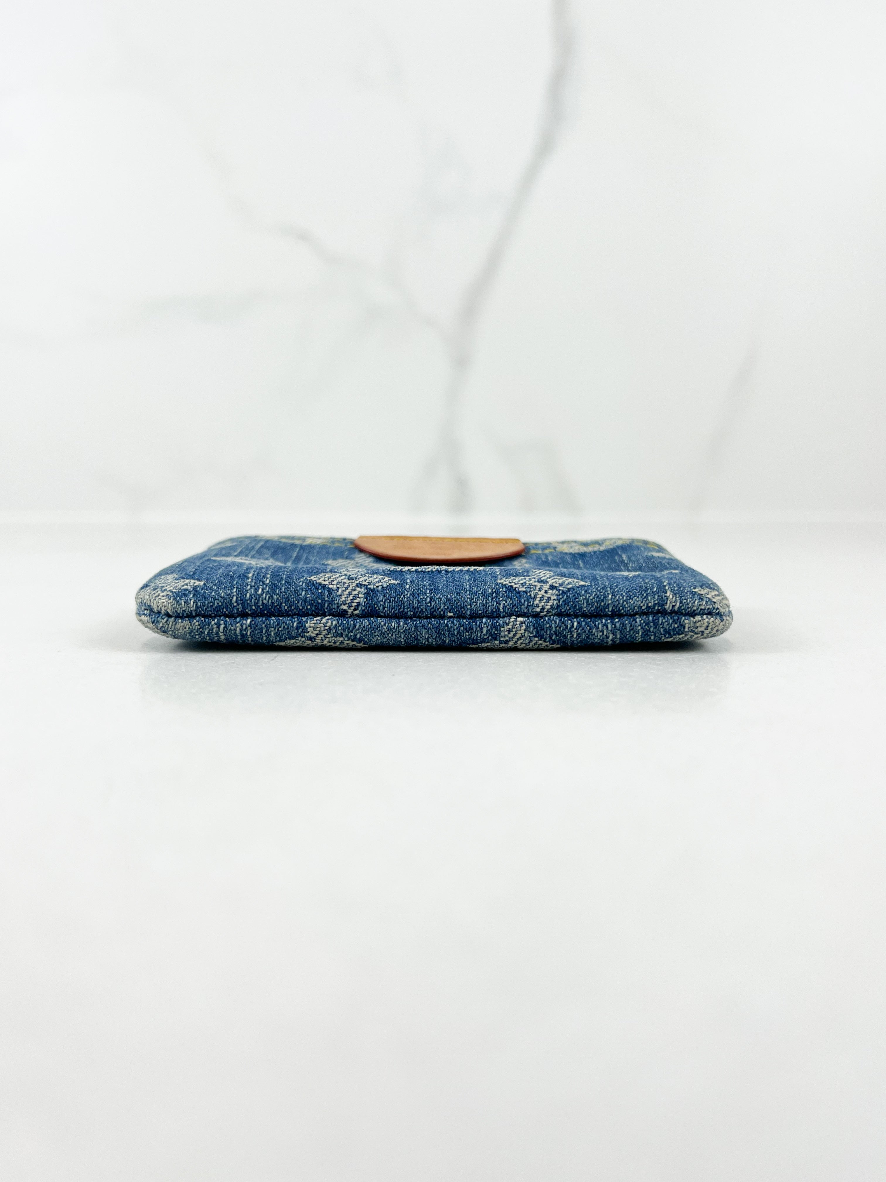 Louis Vuitton Denim Monogram Key Pouch