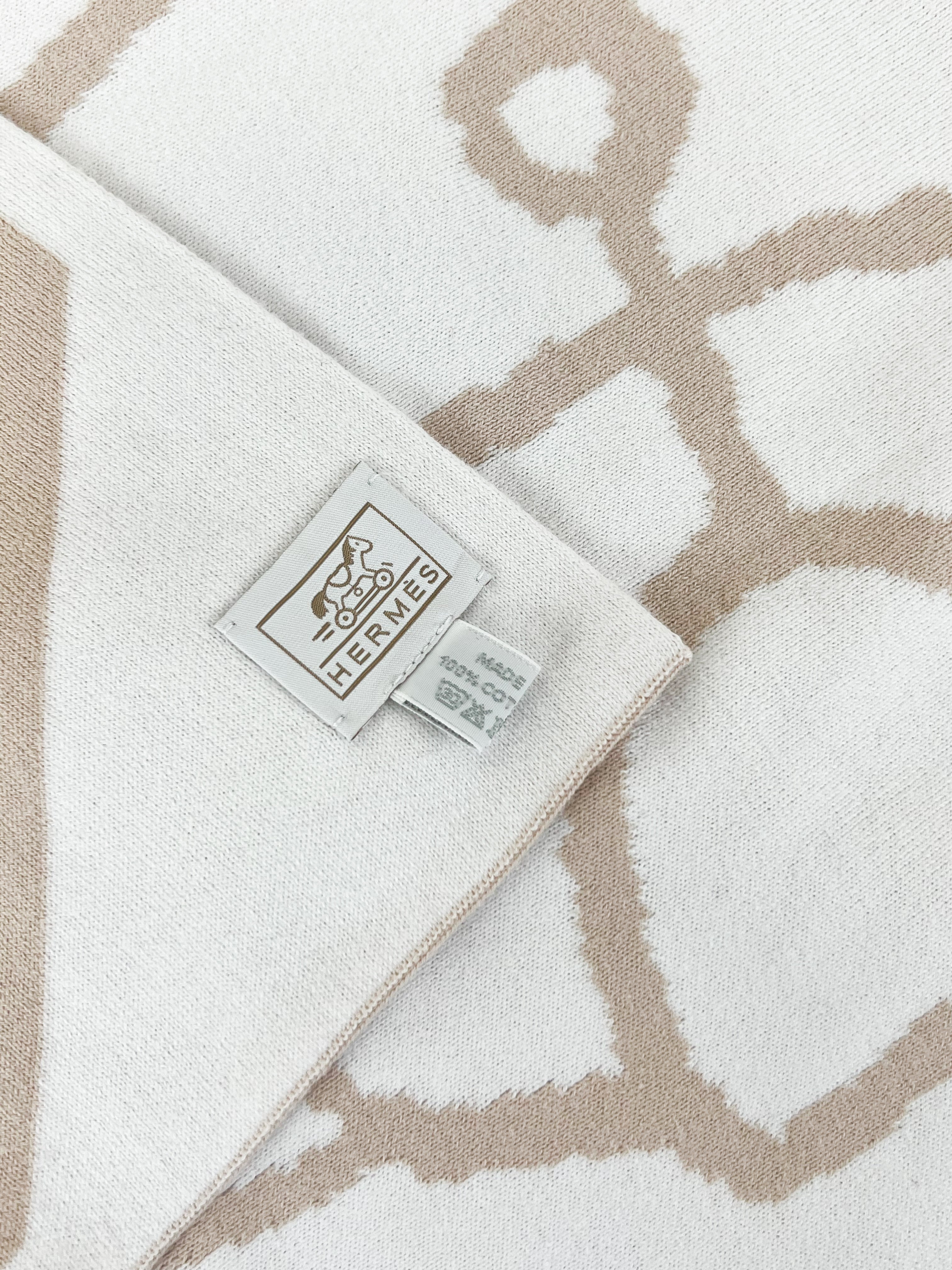 Hermes Plaid Tricot Adada Baby Blanket