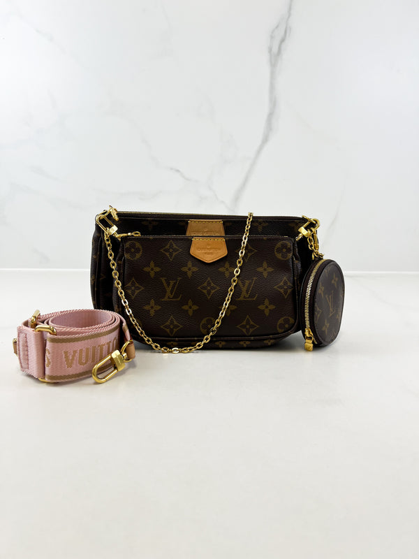 Louis Vuitton Multi Pochette Accessories in Rose Clair