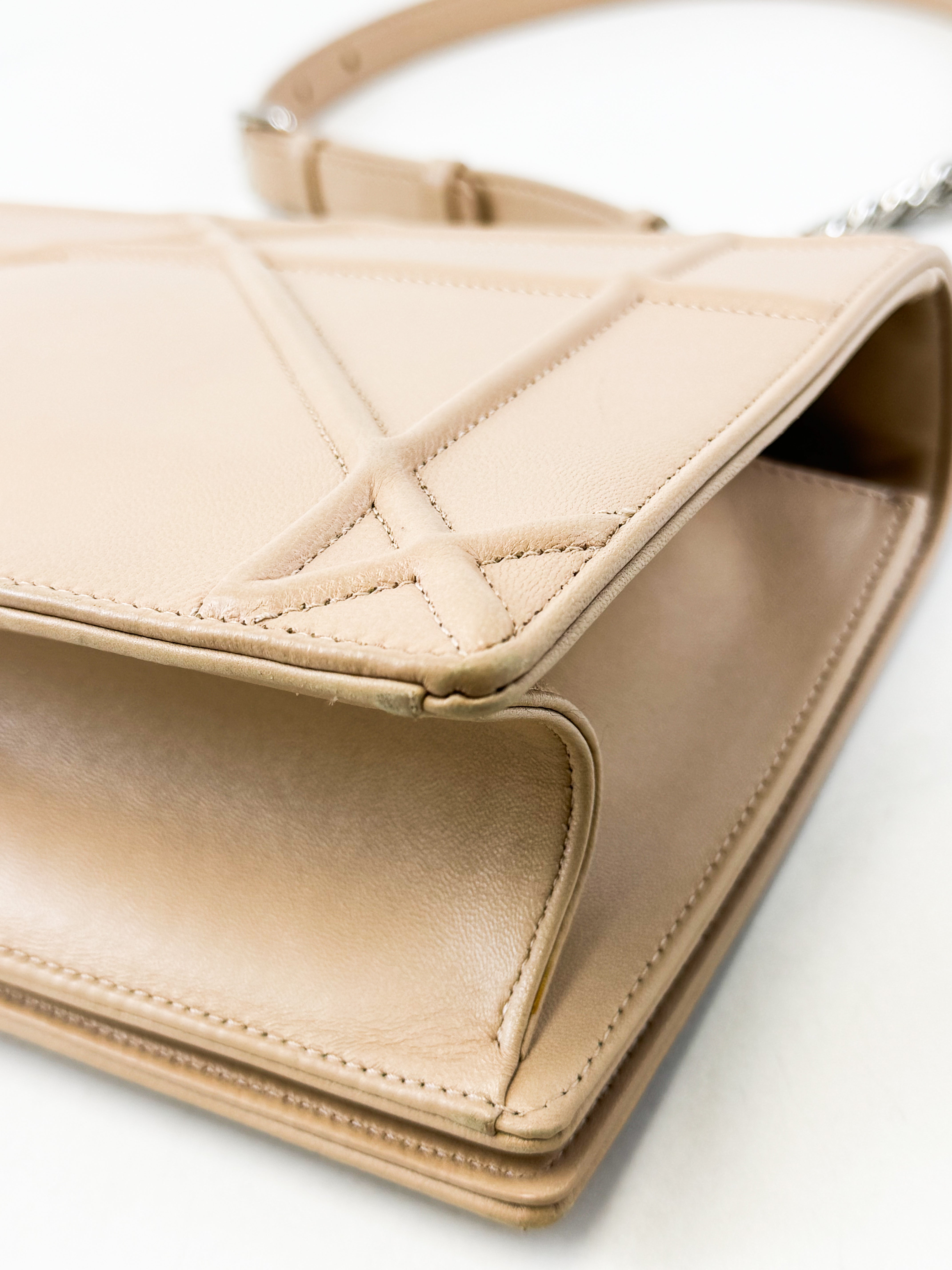 Christian Dior Beige Medium Diorama Shoulder Bag