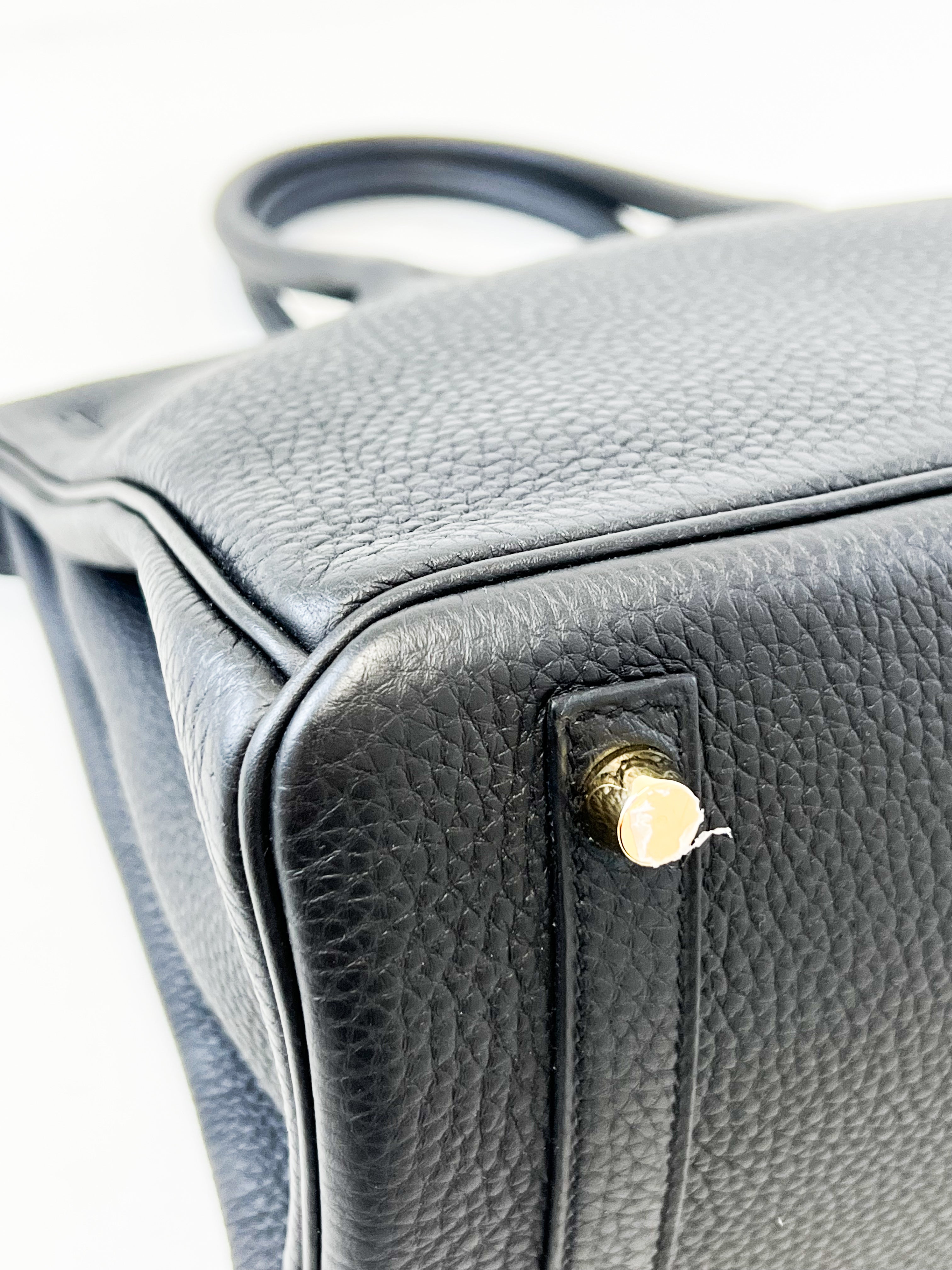 Hermes Togo Noir Birkin 30 with GHW