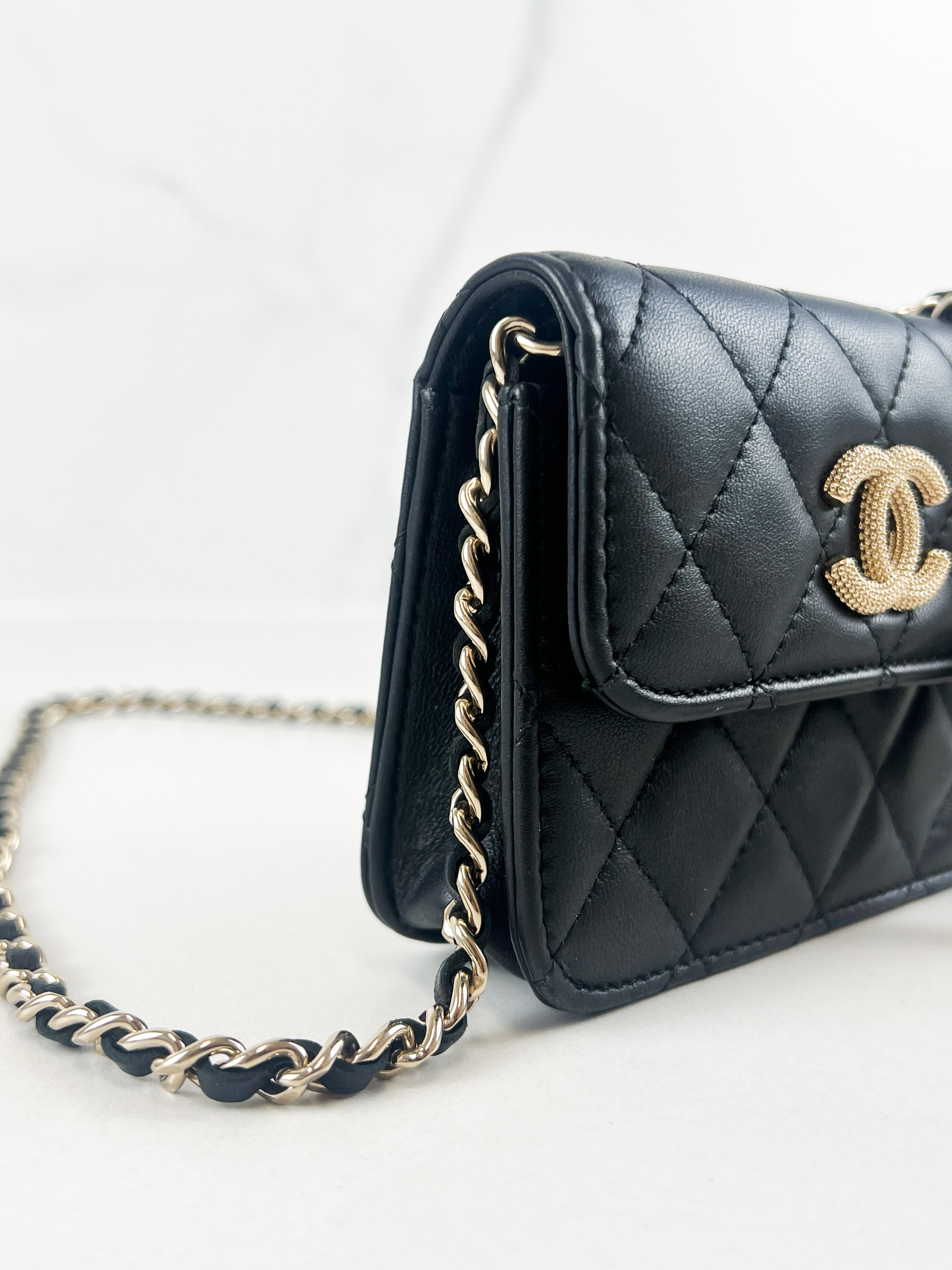 Chanel 19 Flap Coin Purse with Chain