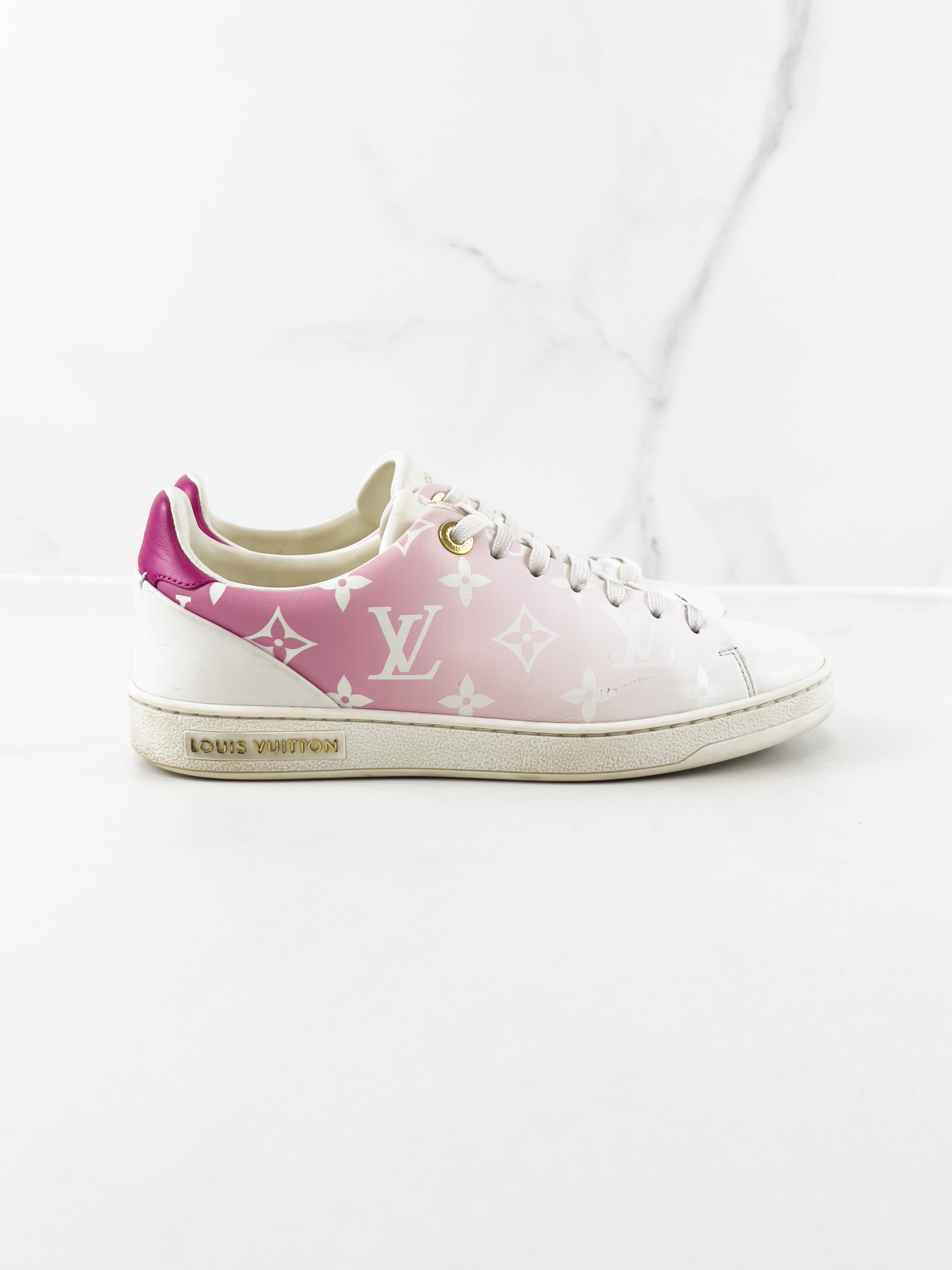 Louis Vuitton Frontrow Pink Monogram Sneaker Size 36