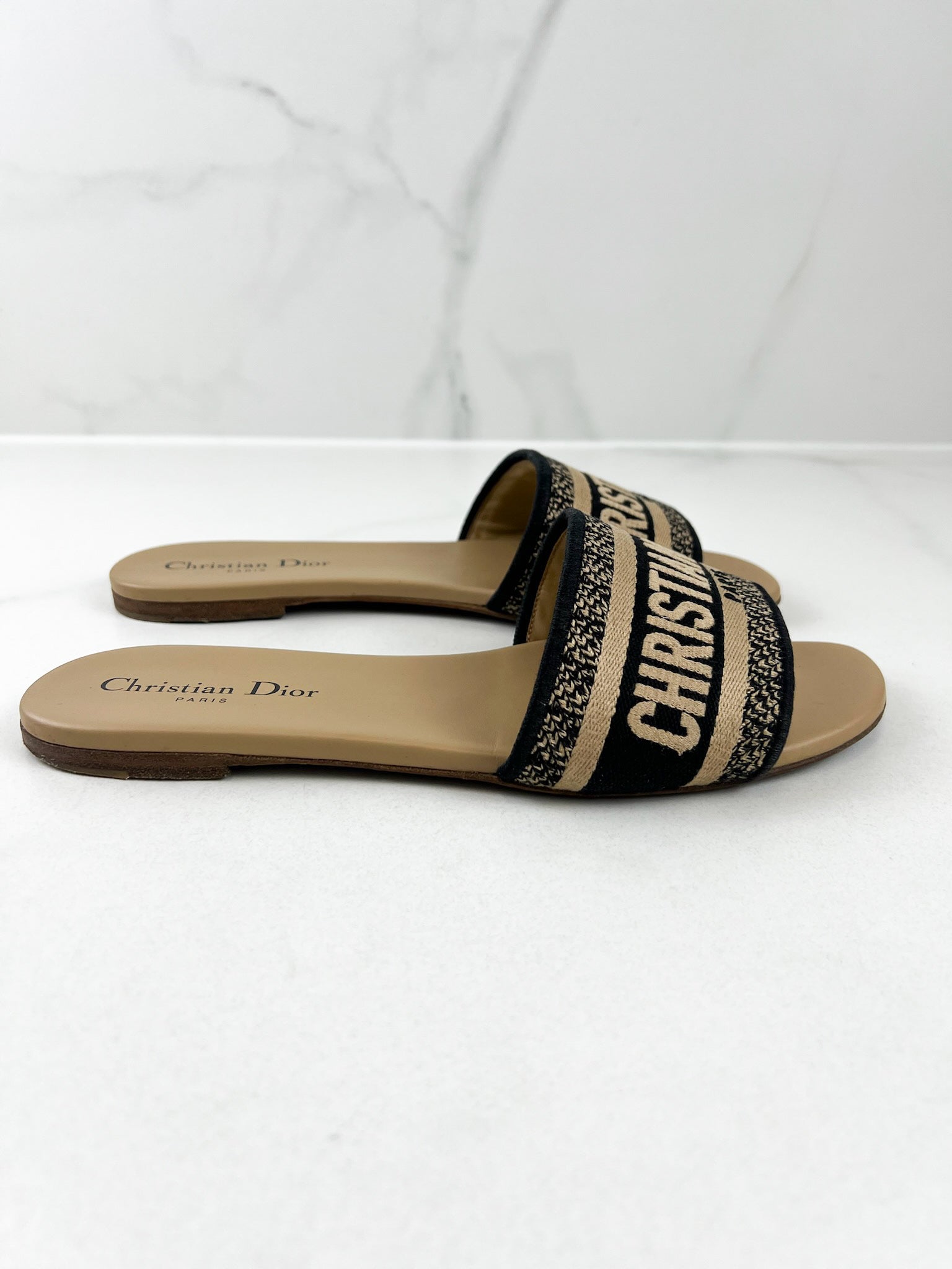 Christian Dior Dway Slides Size 39