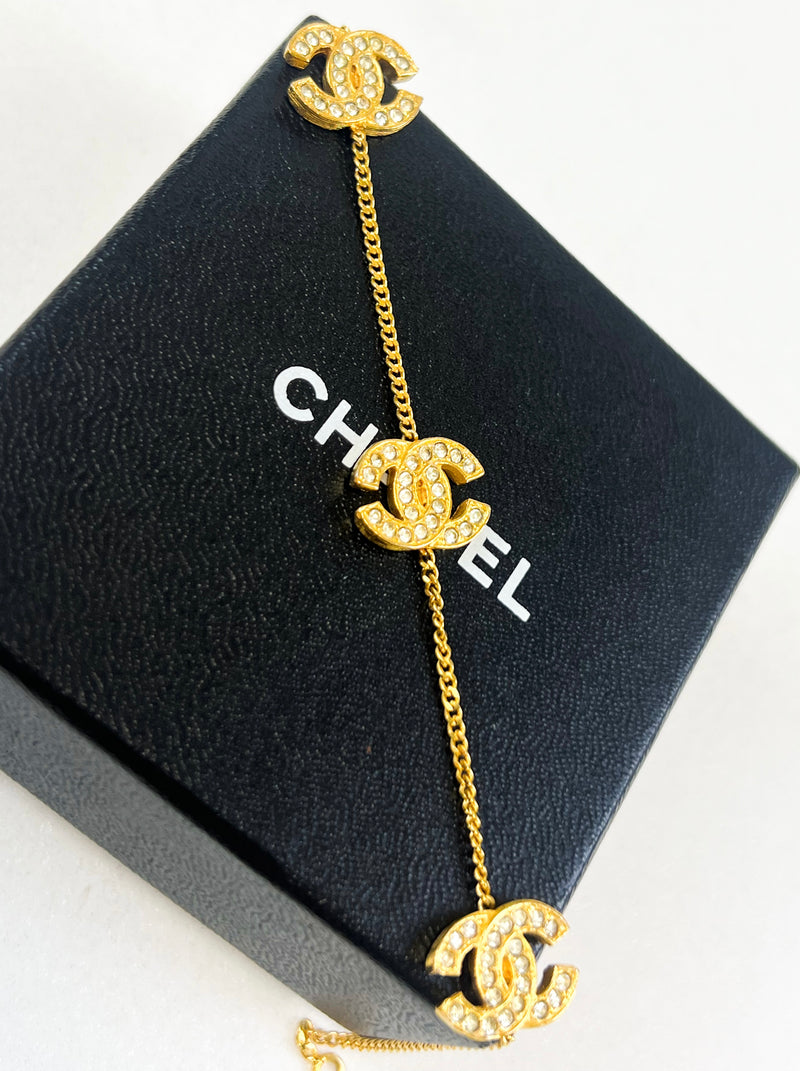 Chanel CC Gold Bracelet