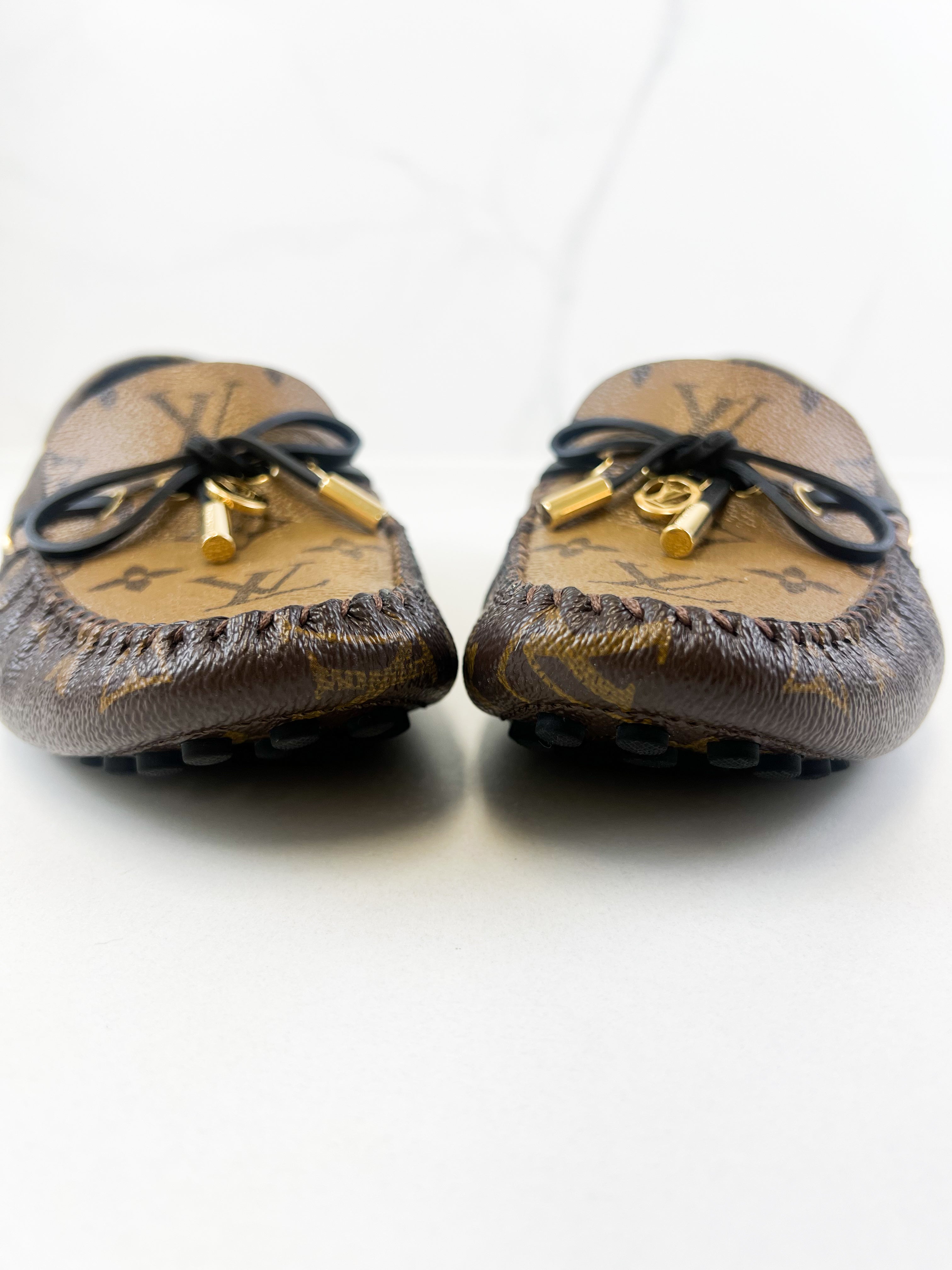 Louis Vuitton Monogram Canvas Gloria Loafer Size 41