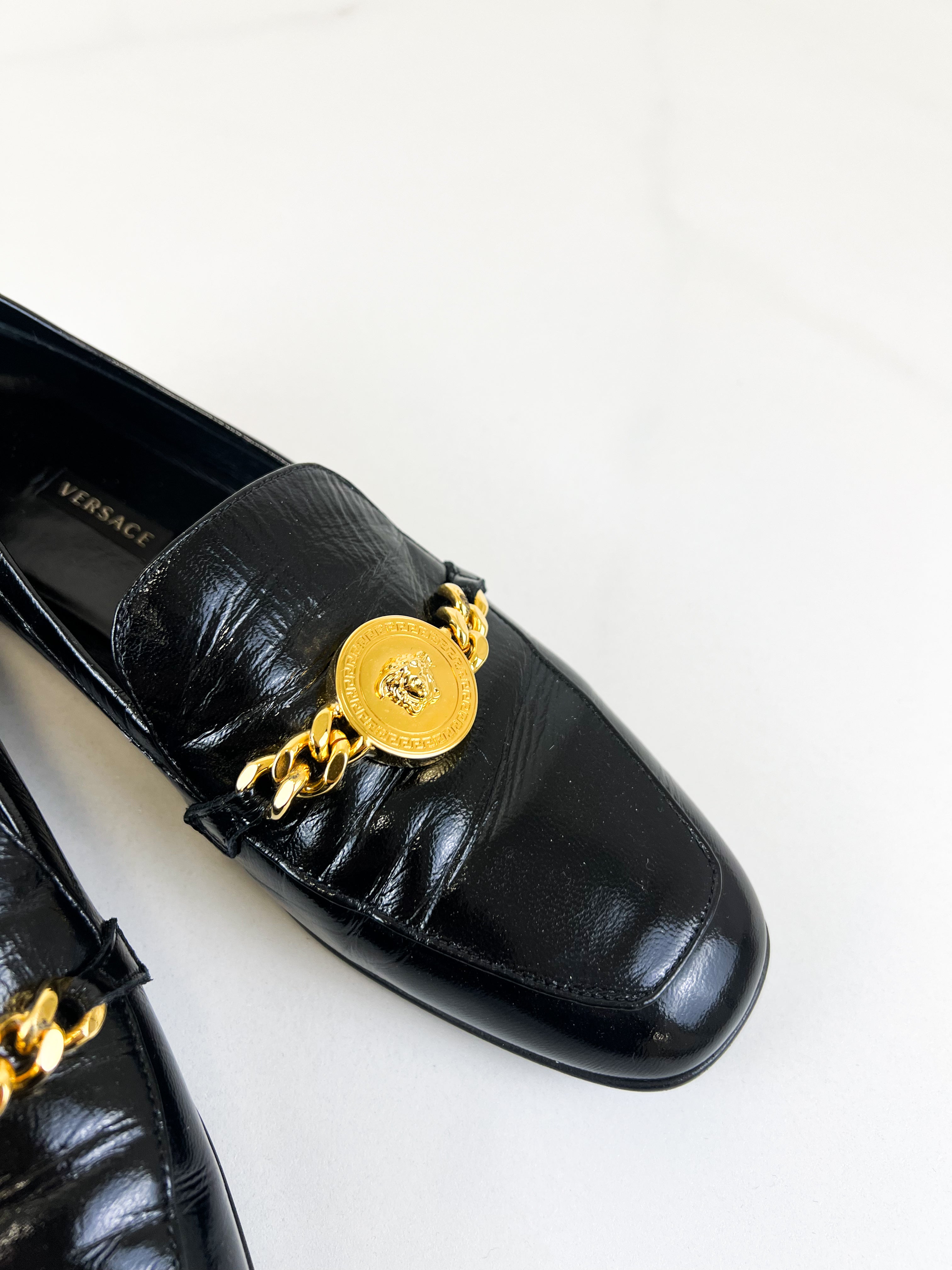 Versace Medusa Head Loafers Size 36.5