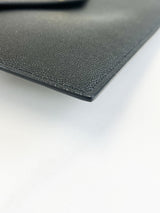 Saint Laurent Black Uptown Envelope Clutch