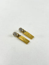 Chanel CC Drop Down Earrings