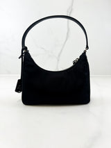 Prada Black Nylon Re-Edition 2005 Shoulder Bag