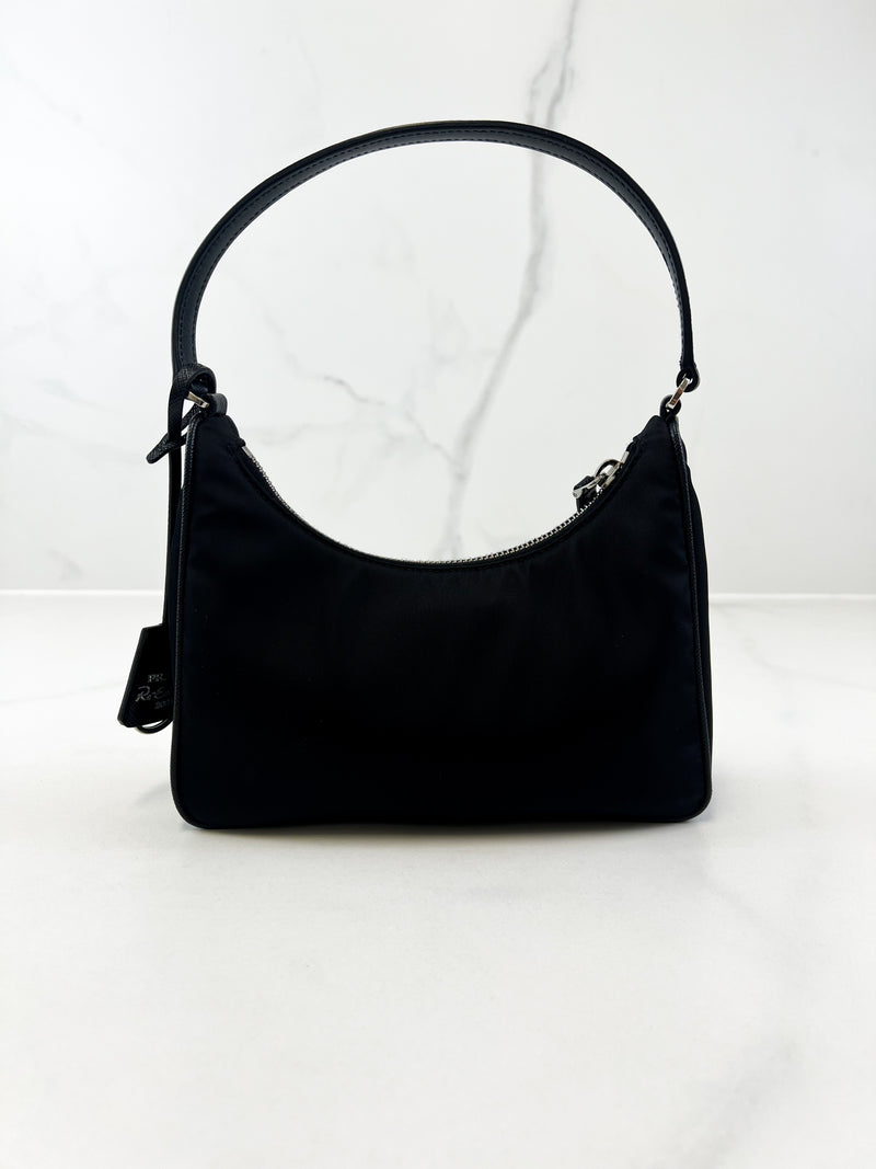 Prada Black Nylon Re-Edition 2005 Shoulder Bag
