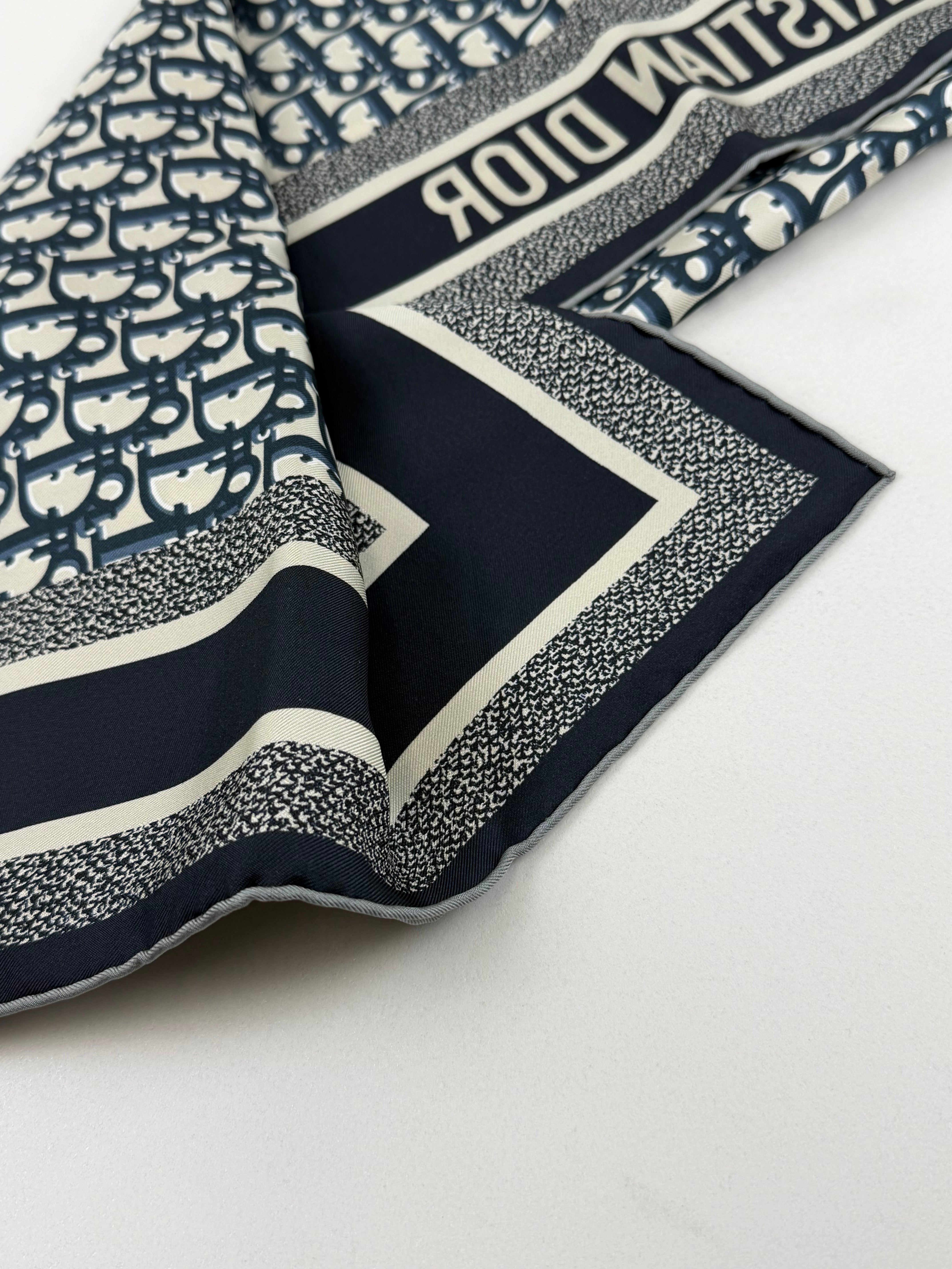 Christian Dior Silk Oblique Scarf