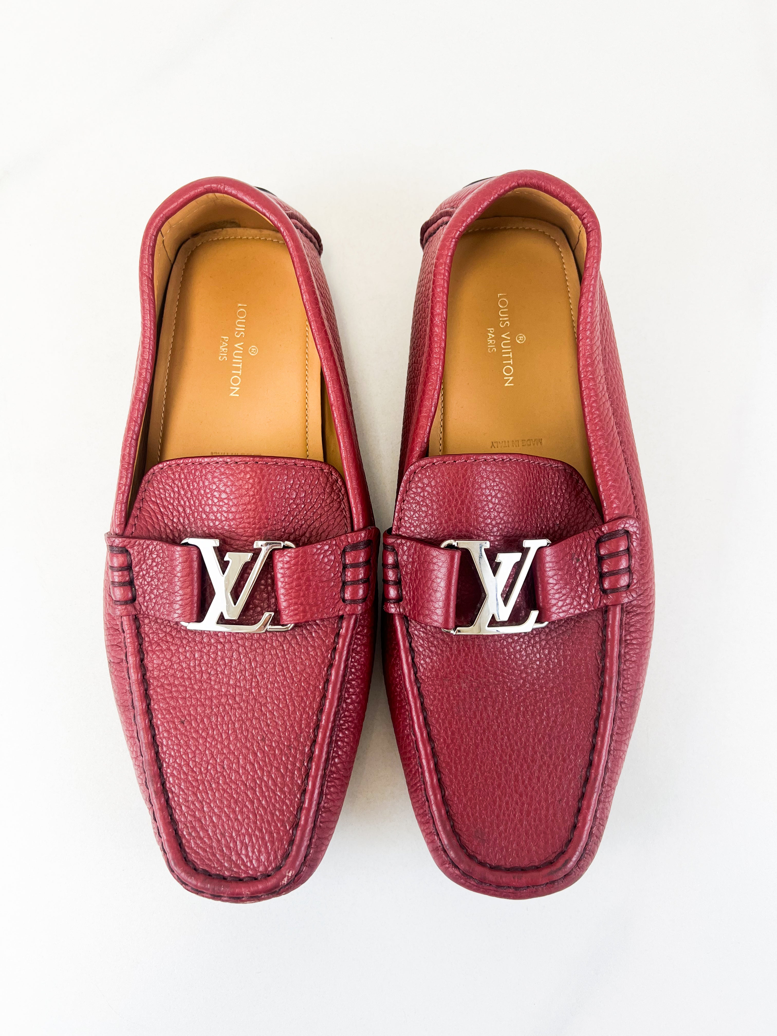 Louis Vuitton Men's Monte Carlo Moccasin Red Loafers
