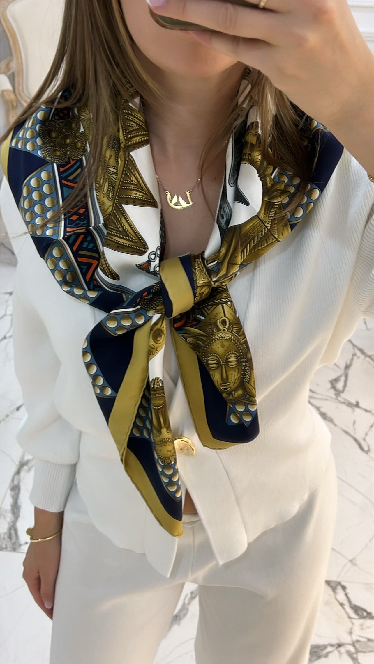 Hermes Silk Scarf
