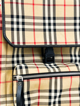 Burberry Check Pattern Backpack
