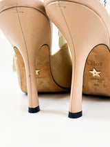 Christian Dior Nude Slingback Pumps Size 39