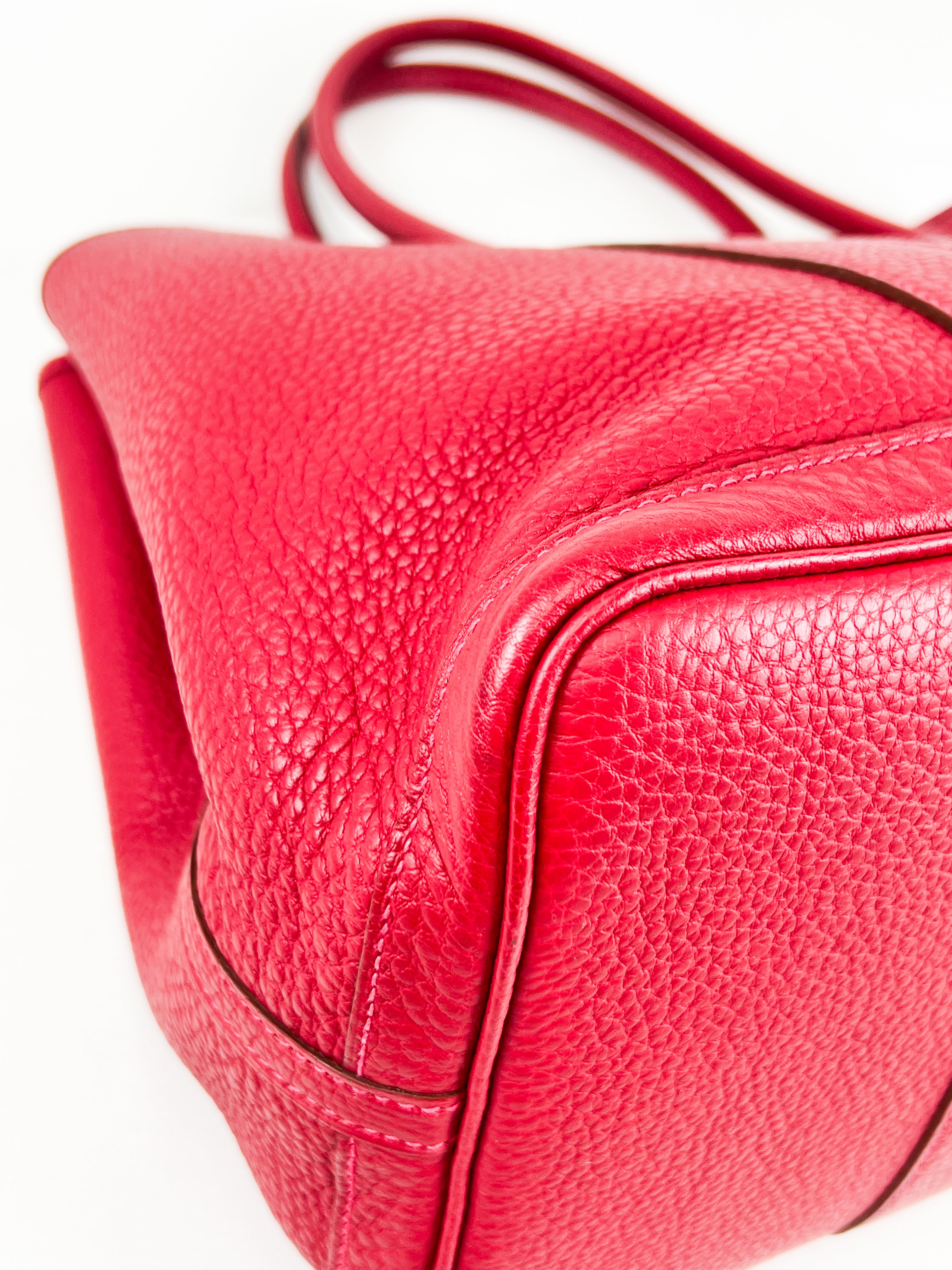 Hermes Garden Party 30 in Red Negonda Leather