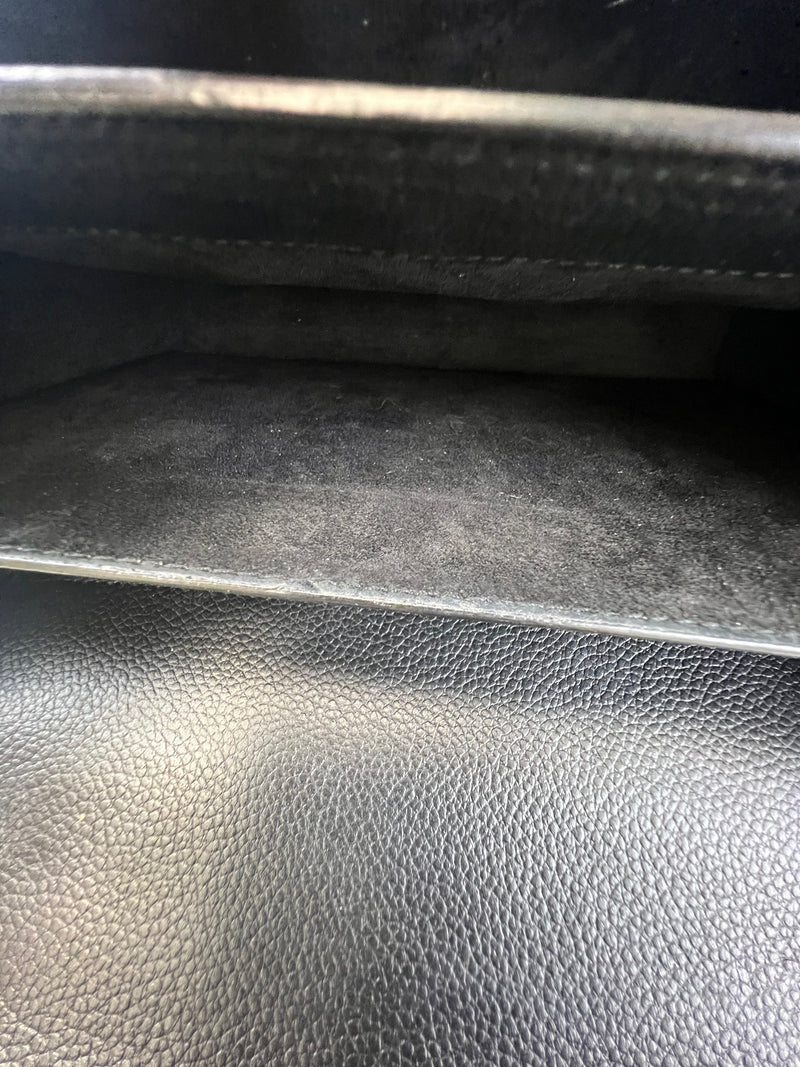 Saint Laurent Black Sunset Grained Shoulder Bag