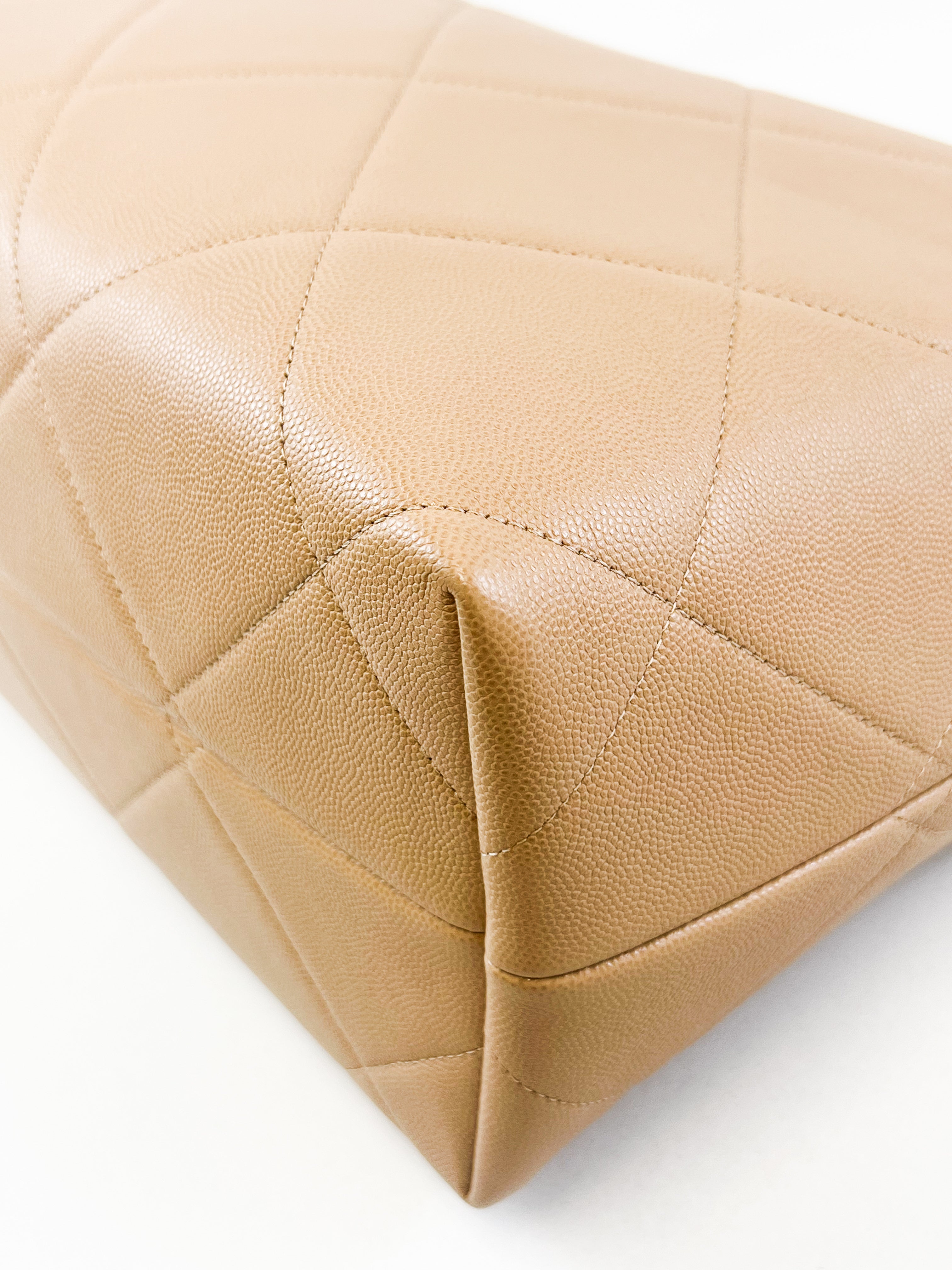 Chanel Beige Caviar Shoulder Bag