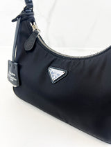 Prada Black Nylon Re-Edition 2005 Shoulder Bag