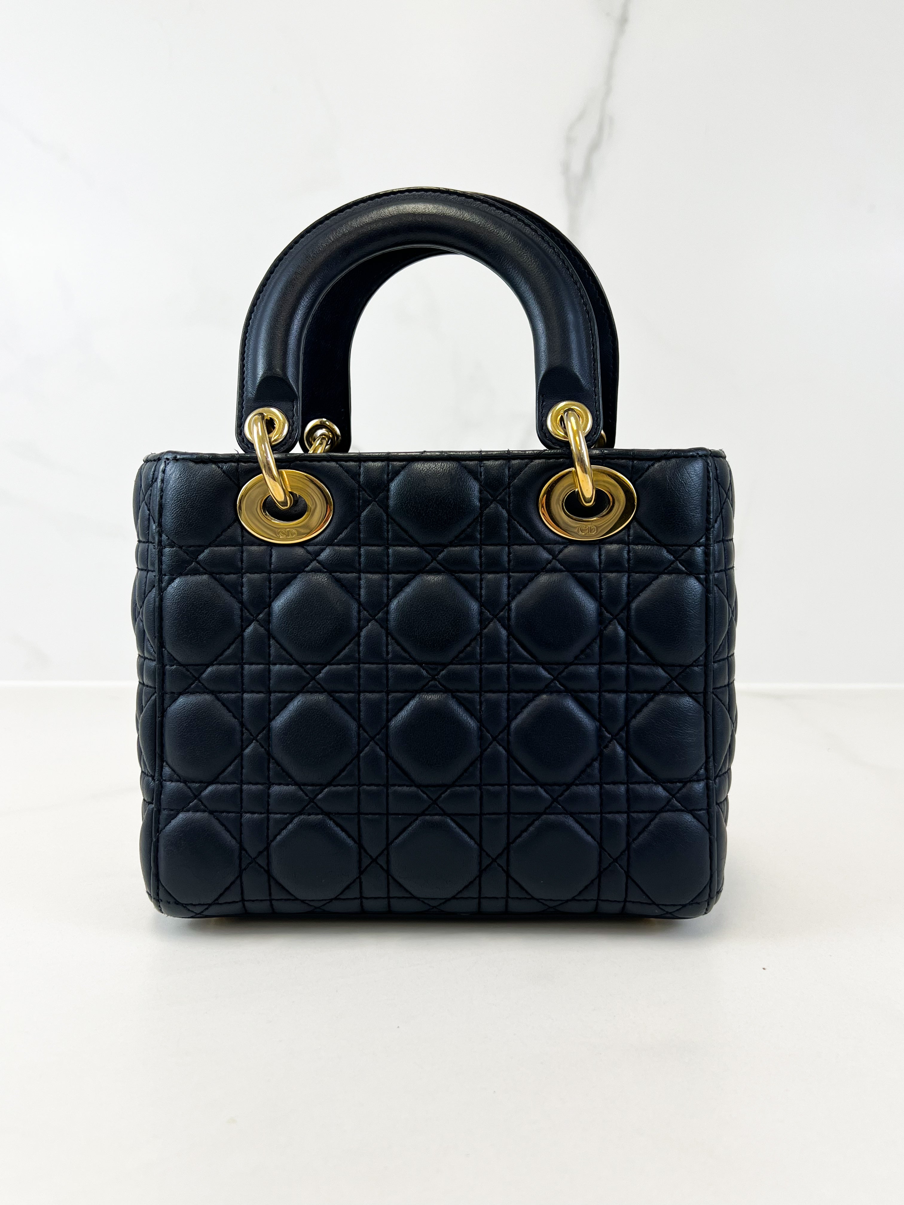 Christian Dior Small Midnight Blue Lady Dior