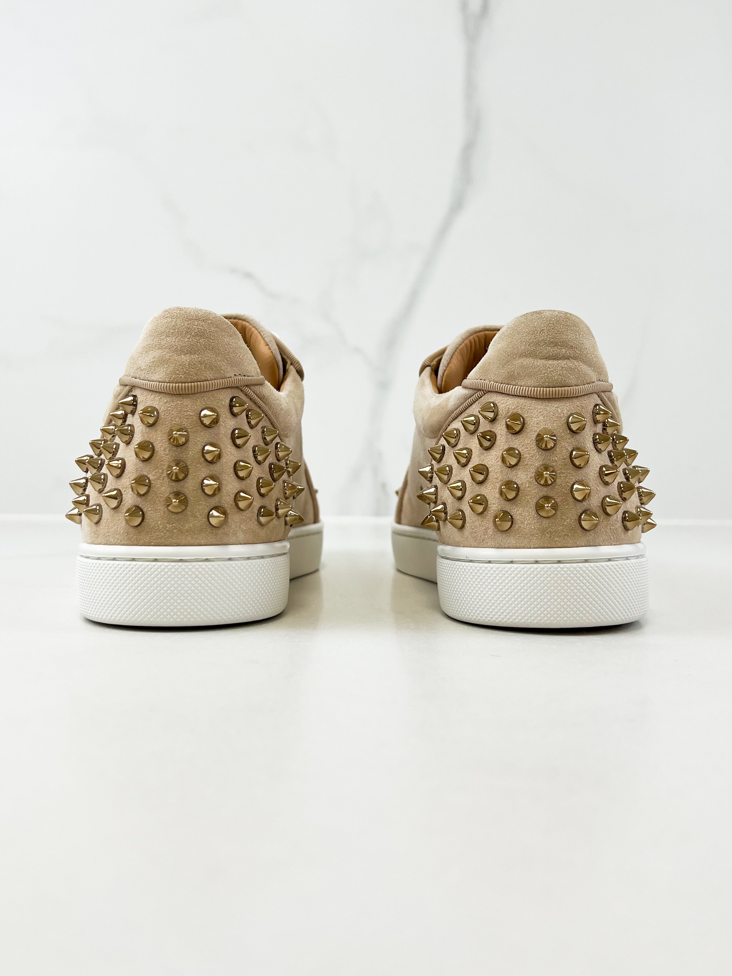 Christian Louboutin Beige Viera Spikes Size 39