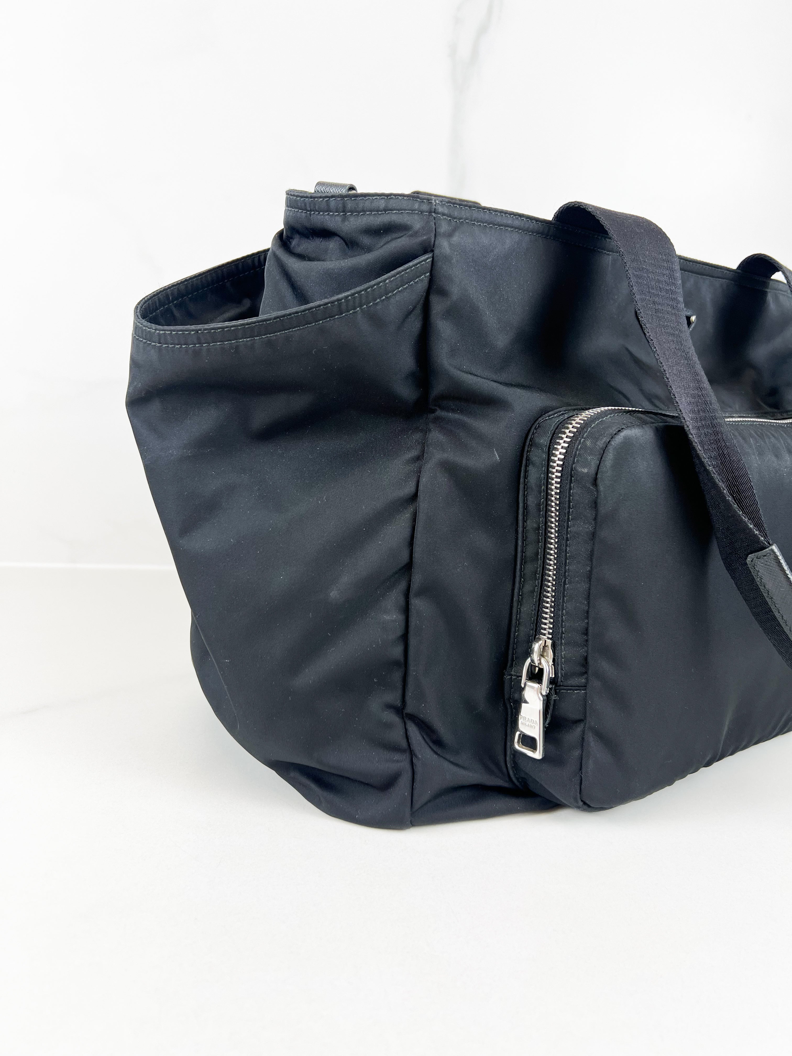 Prada Black Re-Nylon Baby Bag