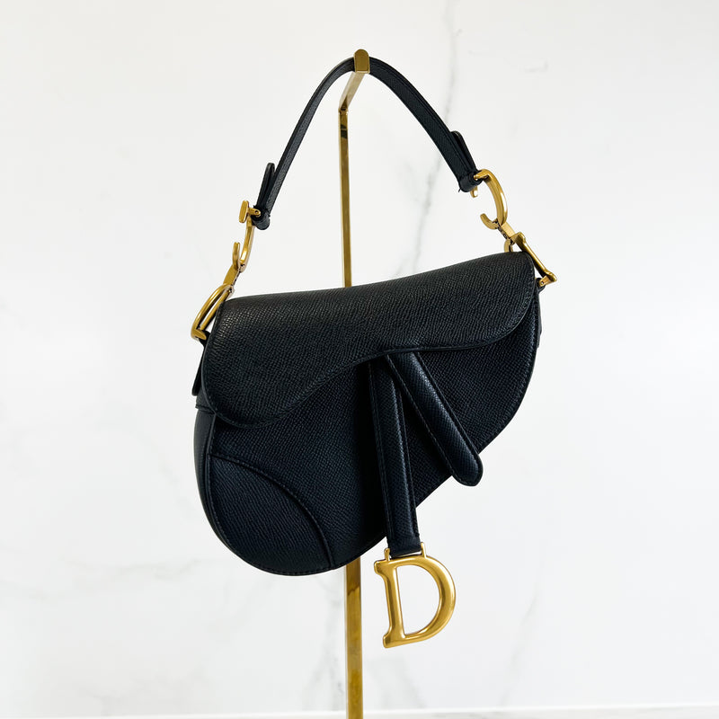 Christian Dior Mini Black Saddle