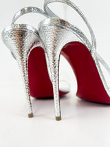 Christian Louboutin Rosalie 100mm Silver Size 39.5