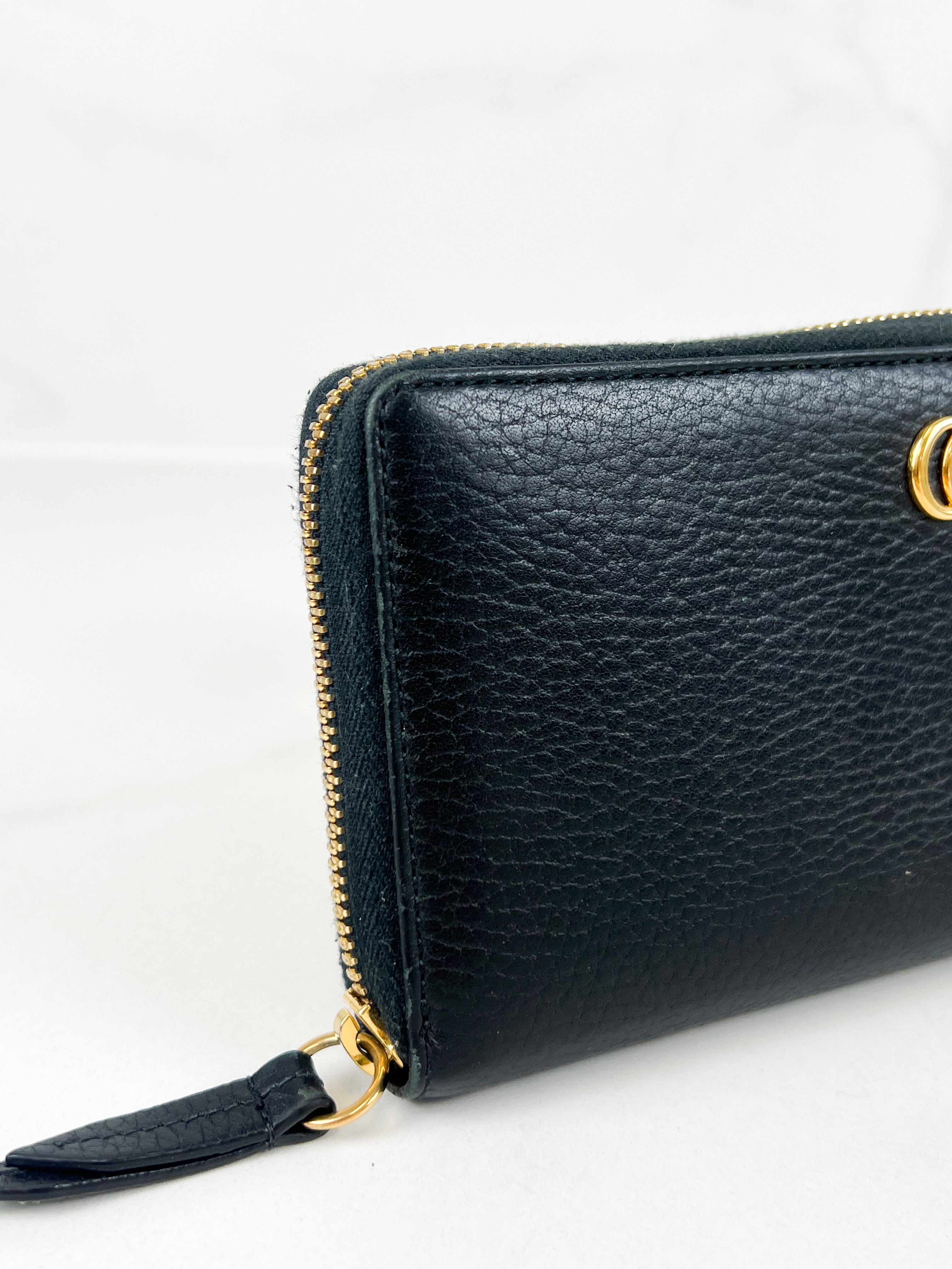 Gucci Long Marmont Zip Around Wallet