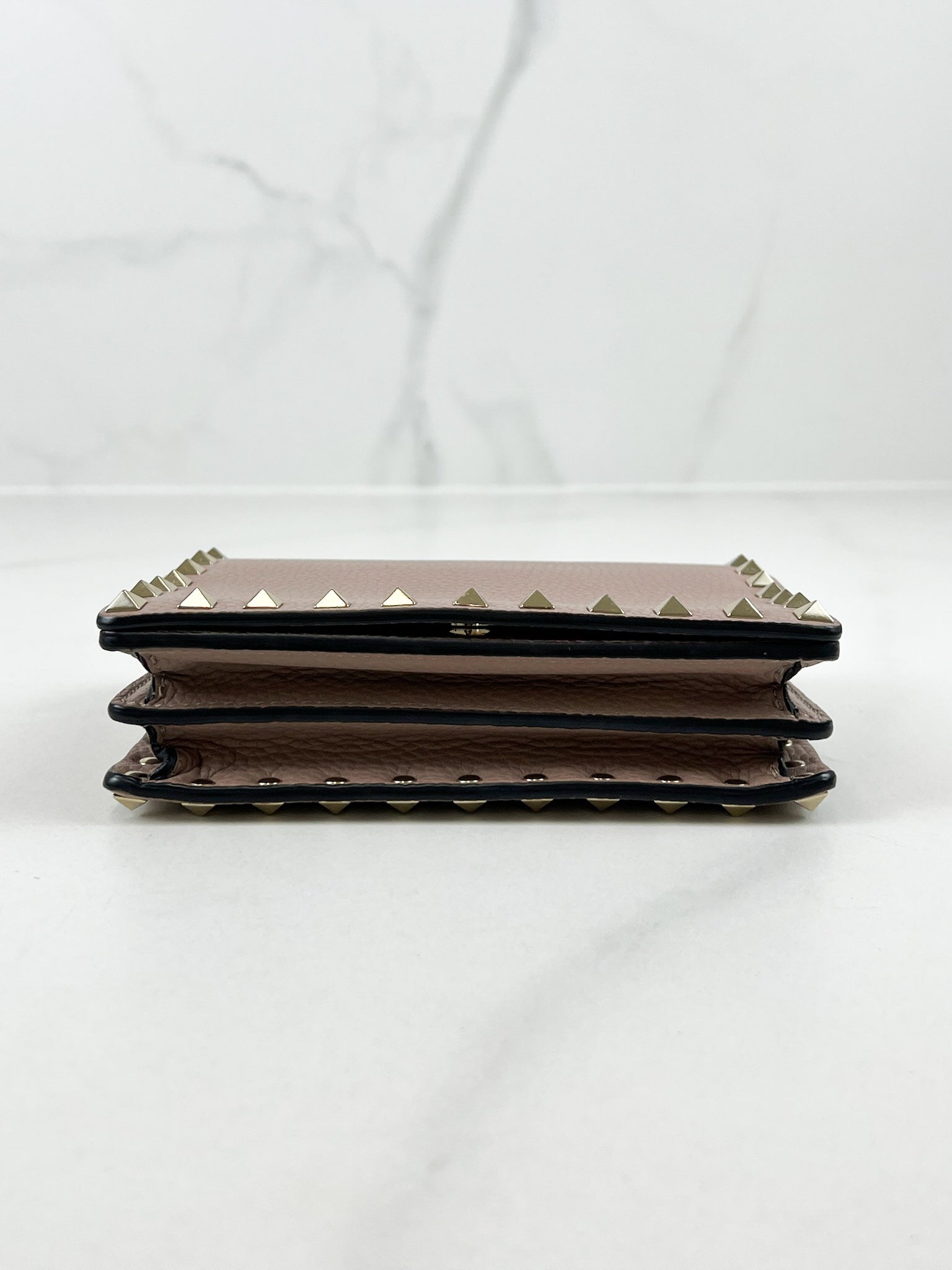 Valentino Garvani Rockstud Chain WOC in Blush Pink