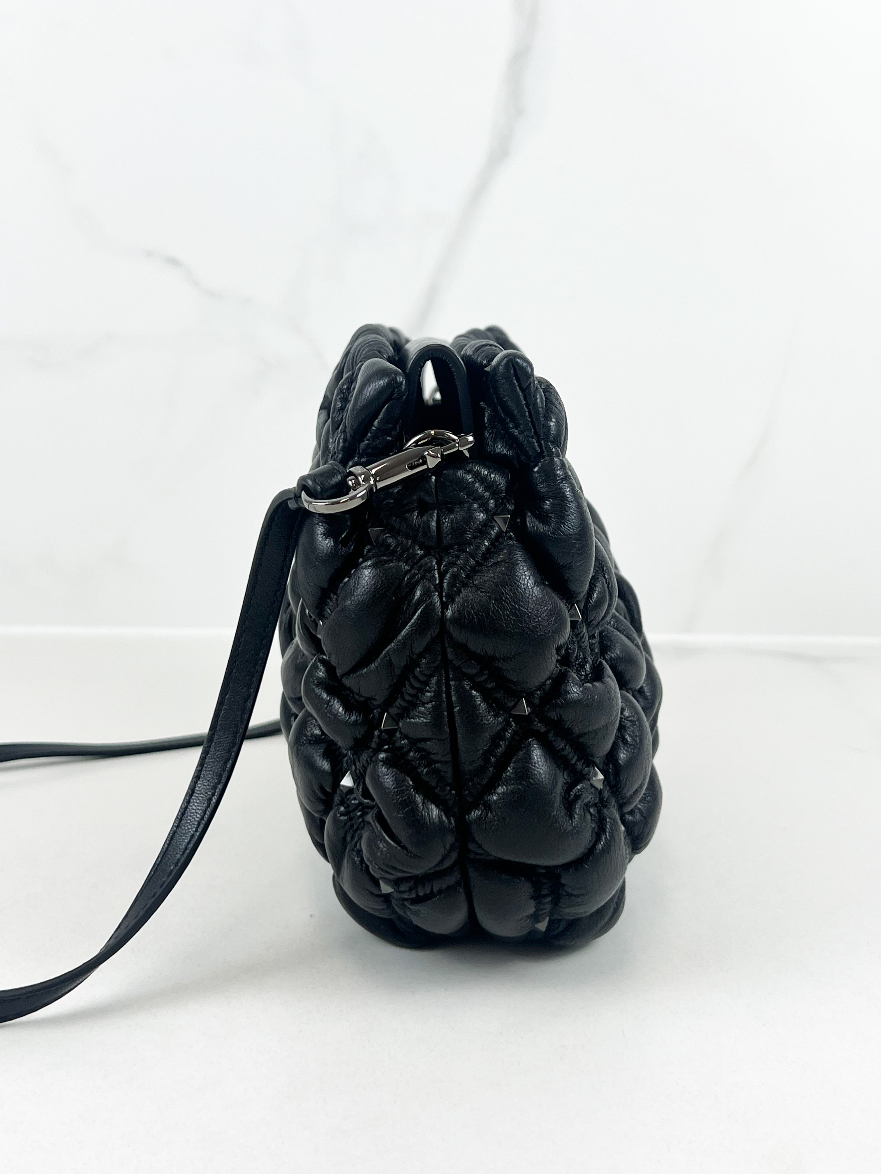 Valentino Garavani Rockstud Spike Nappa Leather Clutch