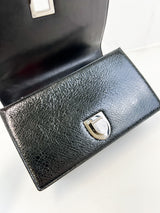 Christian Dior Medium Black Leather Diorama Shoulder Bag