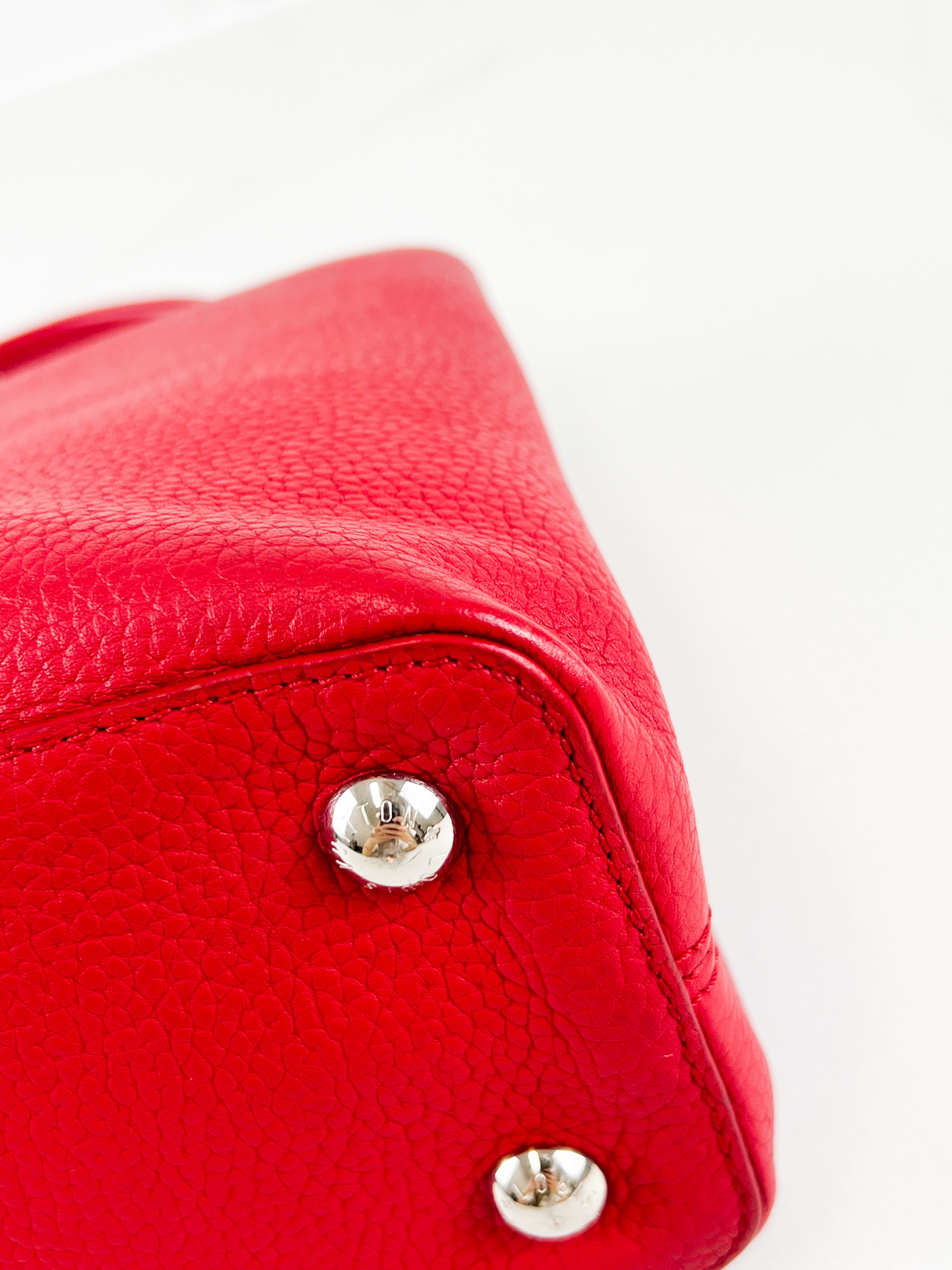Louis Vuitton Red Capucines PM