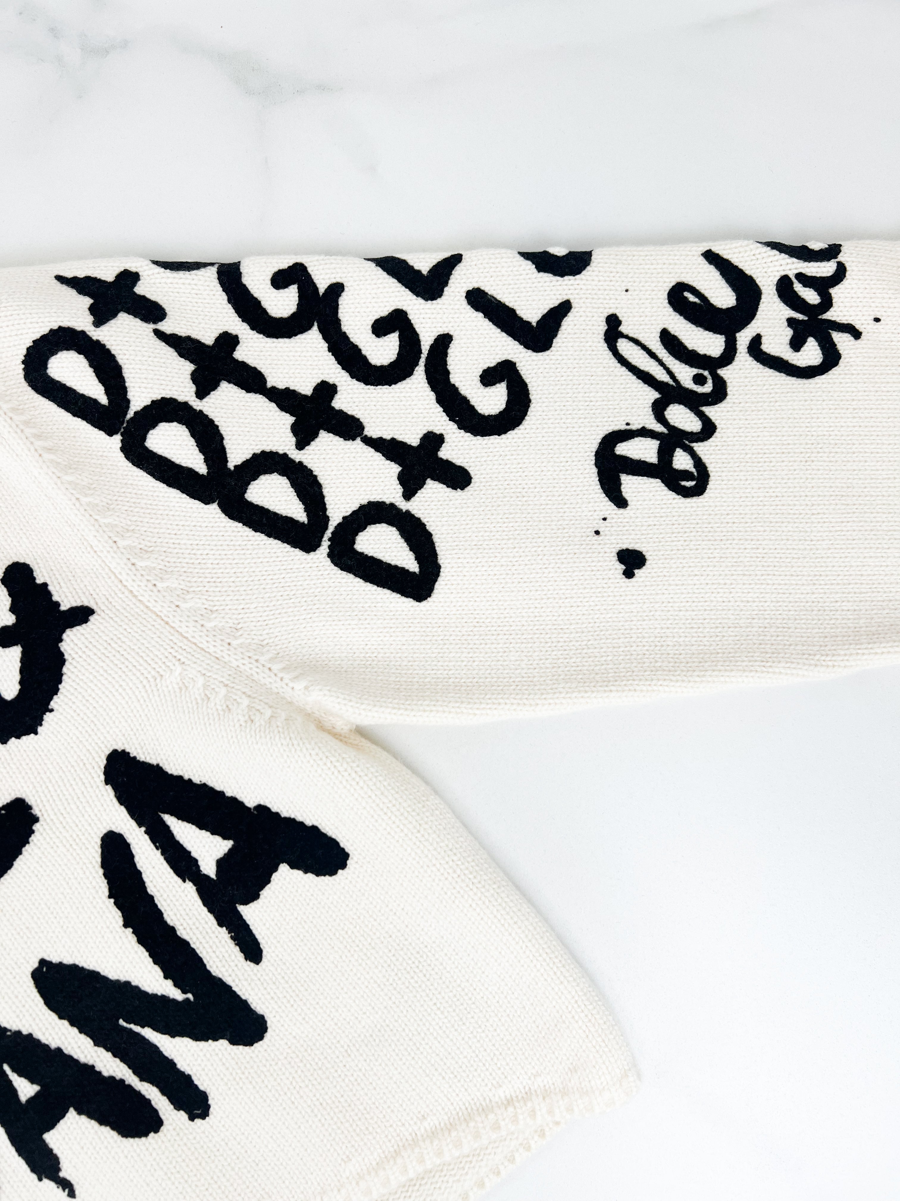 Dolce & Gabbana Printed Cropped Jumper Size 42