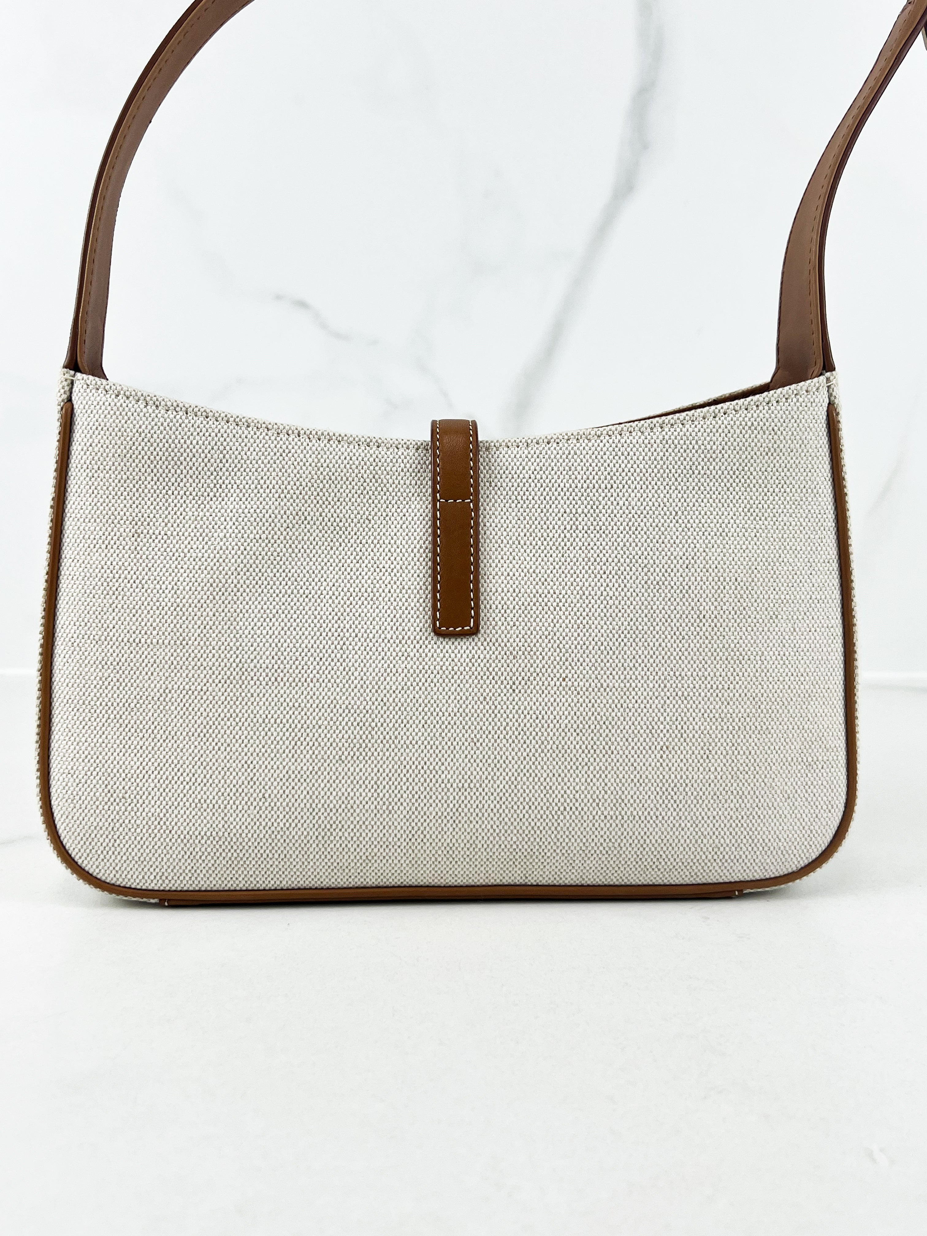 Saint Laurent Small Shoulder Bag in Grey/Brick