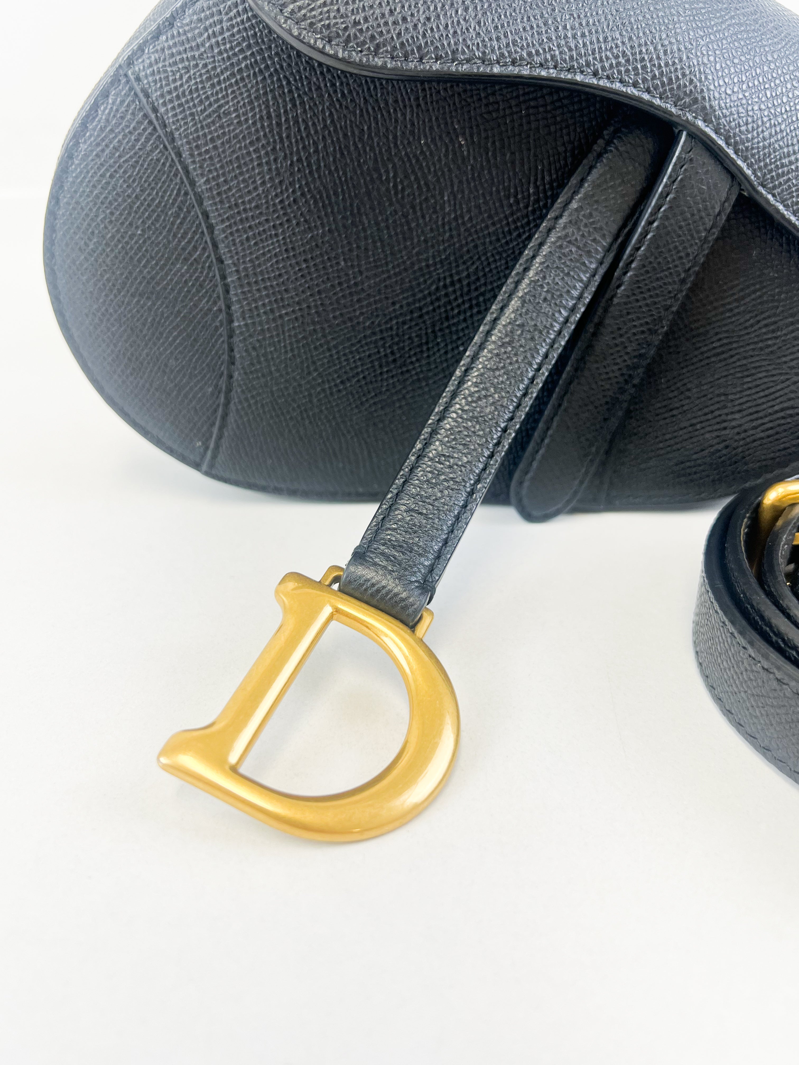 Christian Dior Mini Black Saddle