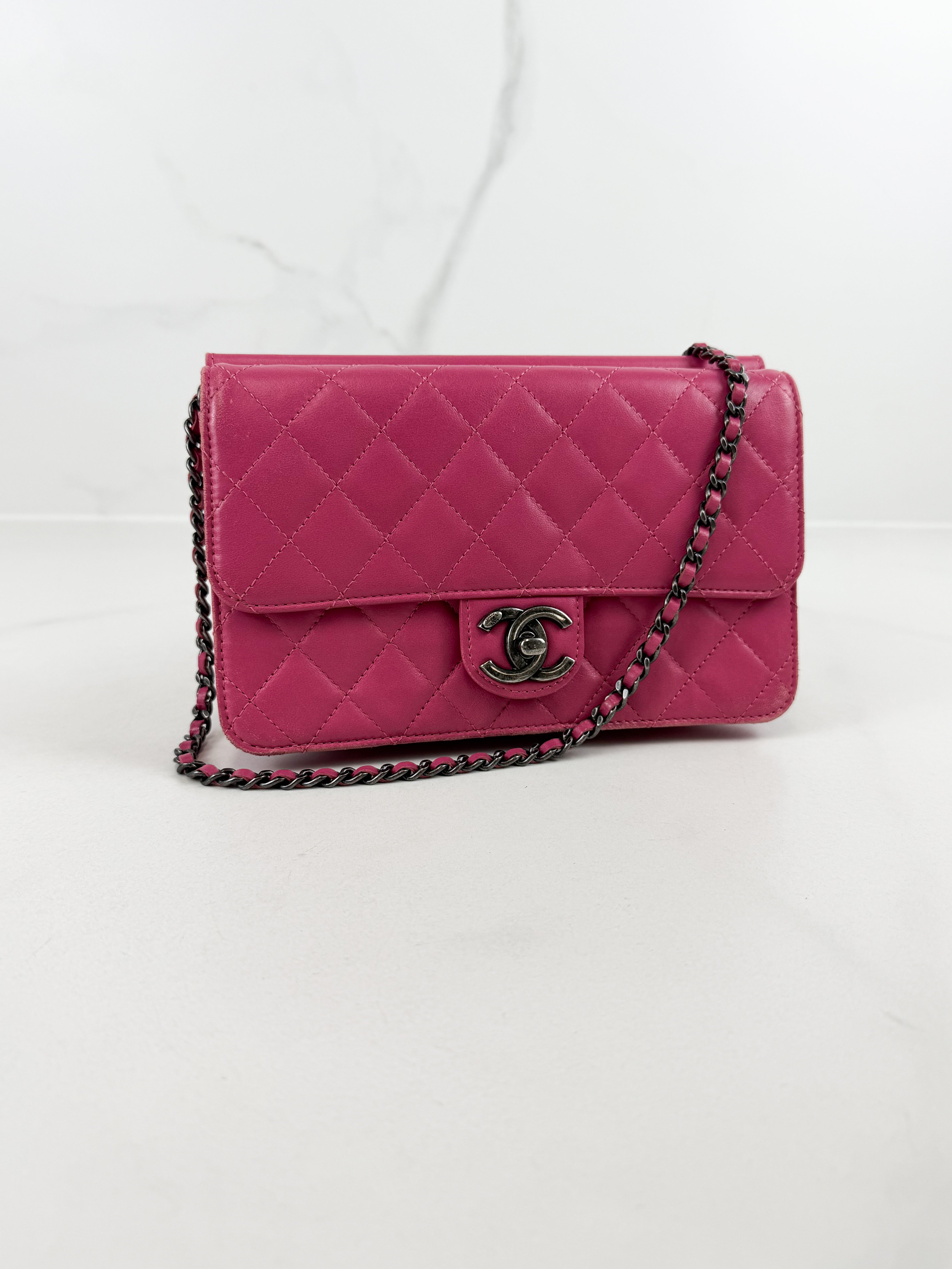 Chanel Crossing Times Flap Bag Pink