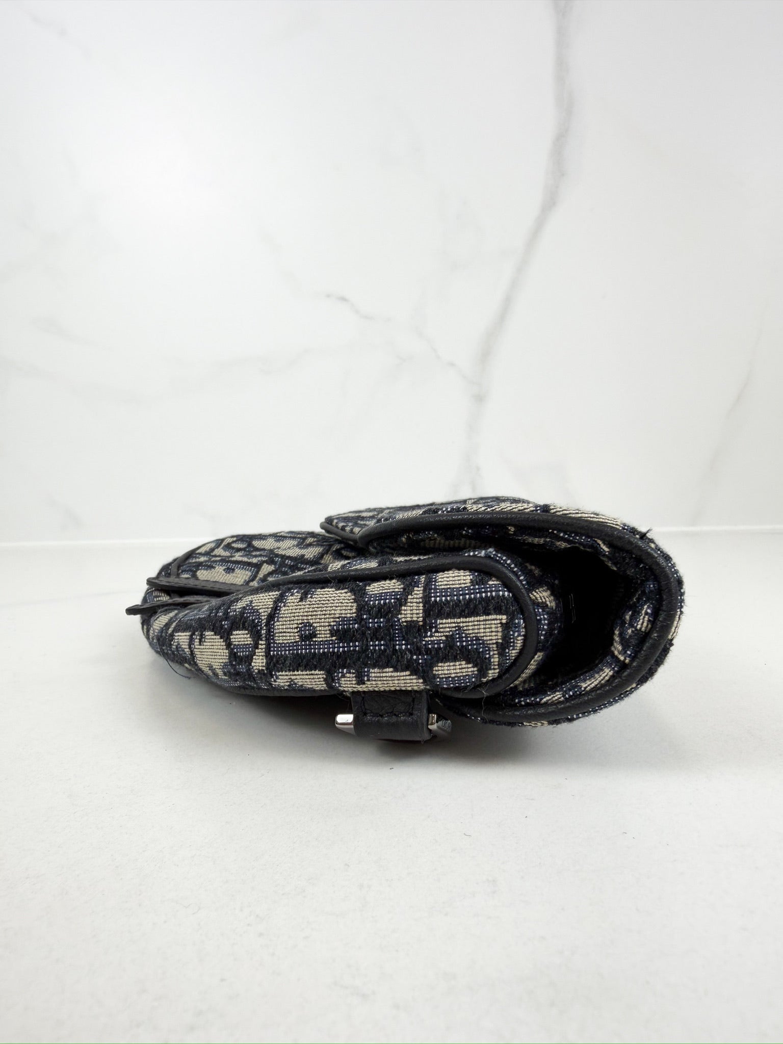 Christian Dior Unisex Saddle Bag in Oblique Canvas