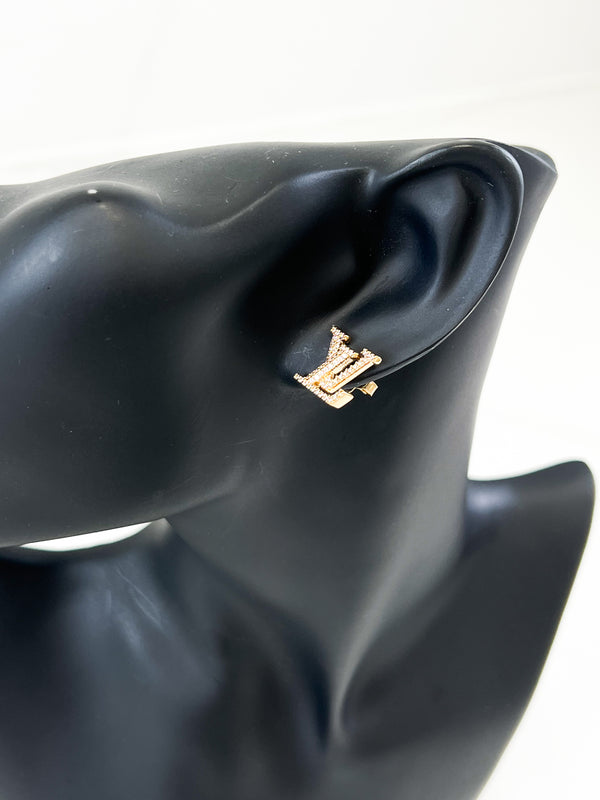 Louis Vuitton Iconic Crystal LV Studs