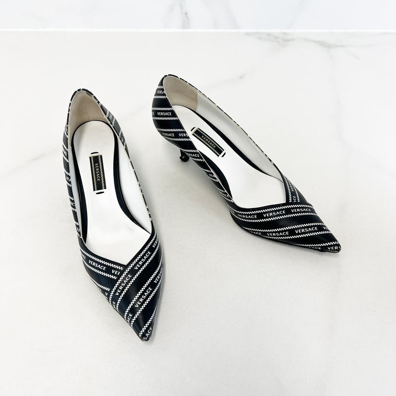 Versace kitten heels hotsell