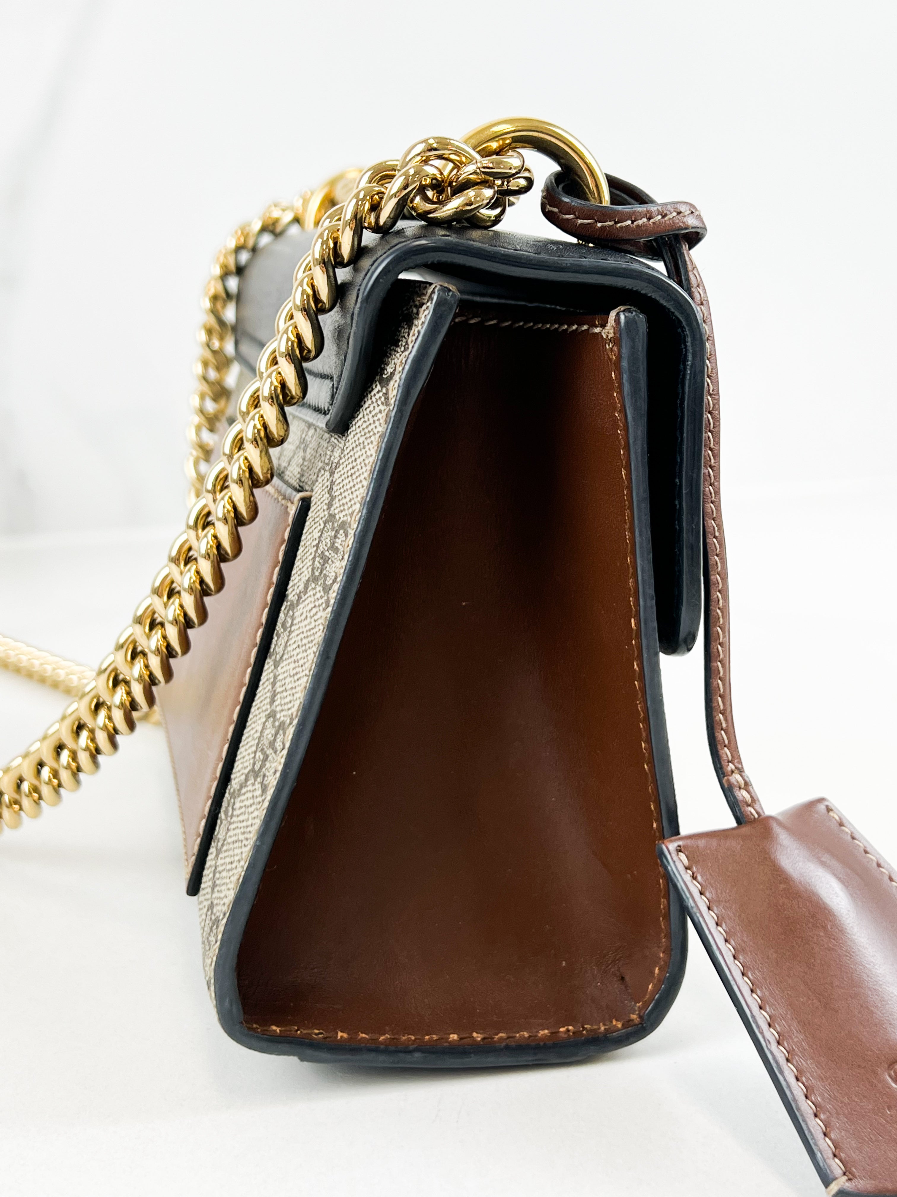 Gucci GG Supreme Small Padlock Shoulder Bag