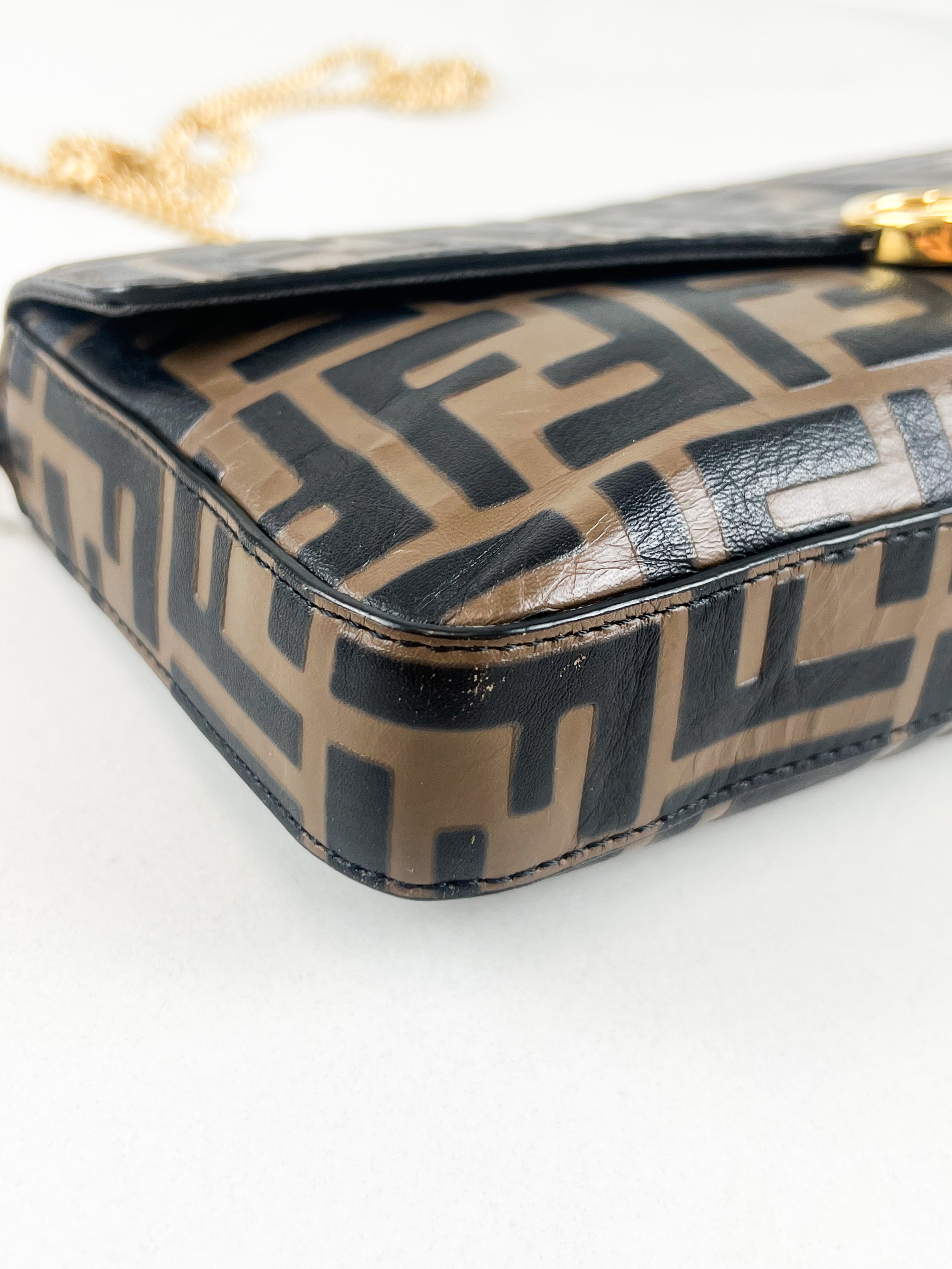 Fendi F Wallet on Chain with Pouch