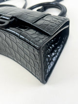 Balenciaga Black on Black Croc XS Hourglass